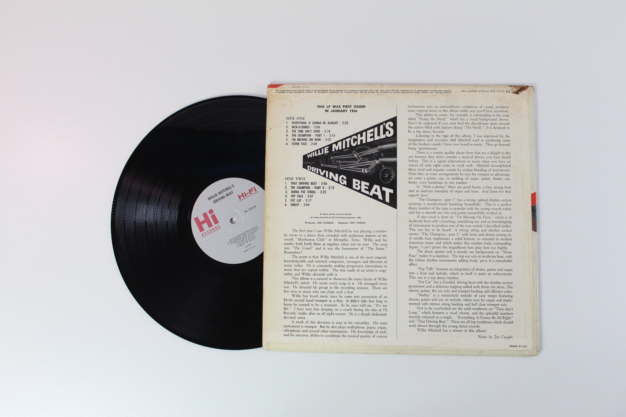 Willie Mitchell - Willie Mitchell's Driving Beat on Hi Mono