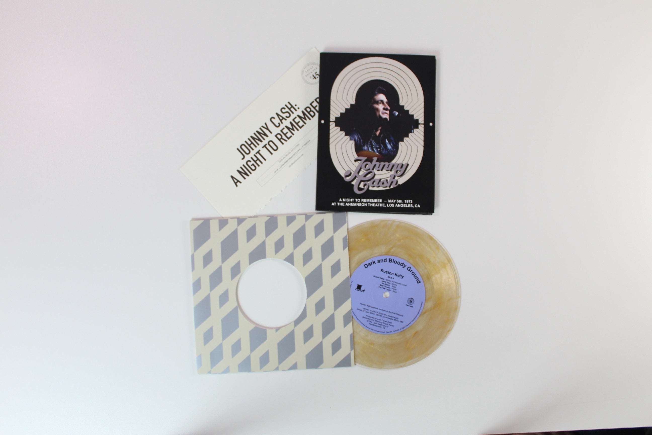Johnny Cash - A Night To Remember on Third Man Records - Clear Vinyl w/ 7"