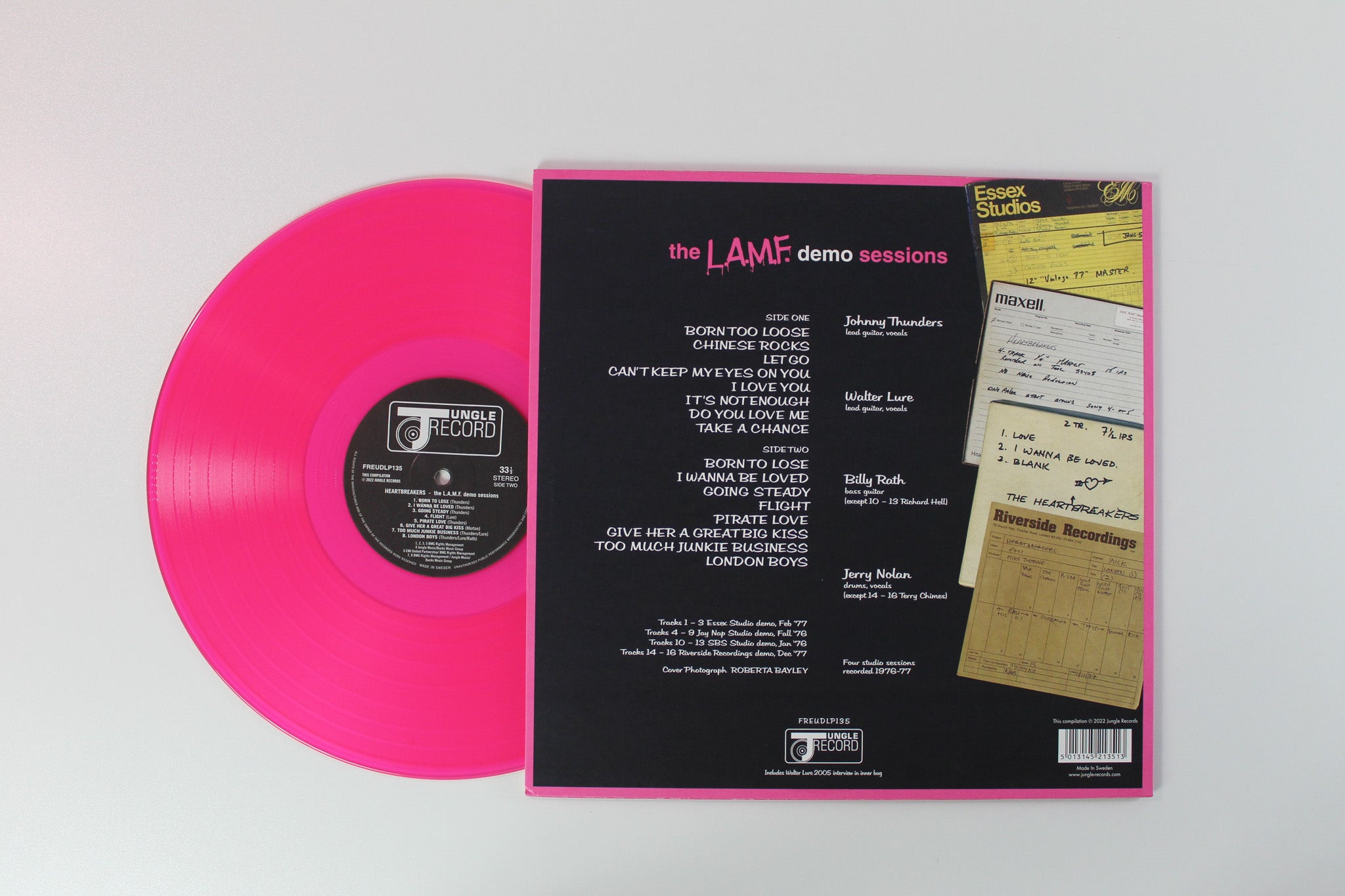 The Heartbreakers - The L.A.M.F. Demo Sessions on Jungle Records - Magenta Transparent Vinyl