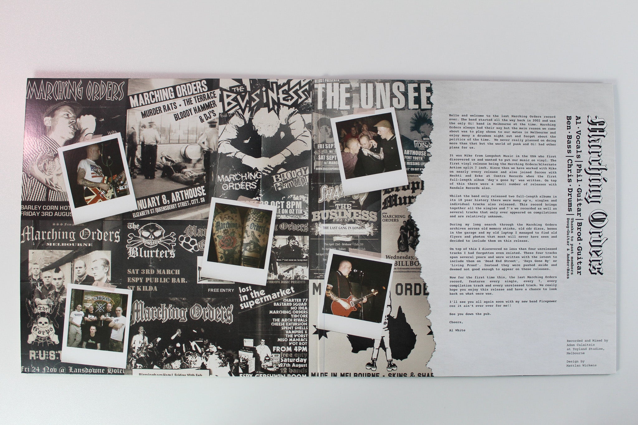 Marching Orders - Brothers in Arms - From 2002 to 2020 on LSM Records / Longshot