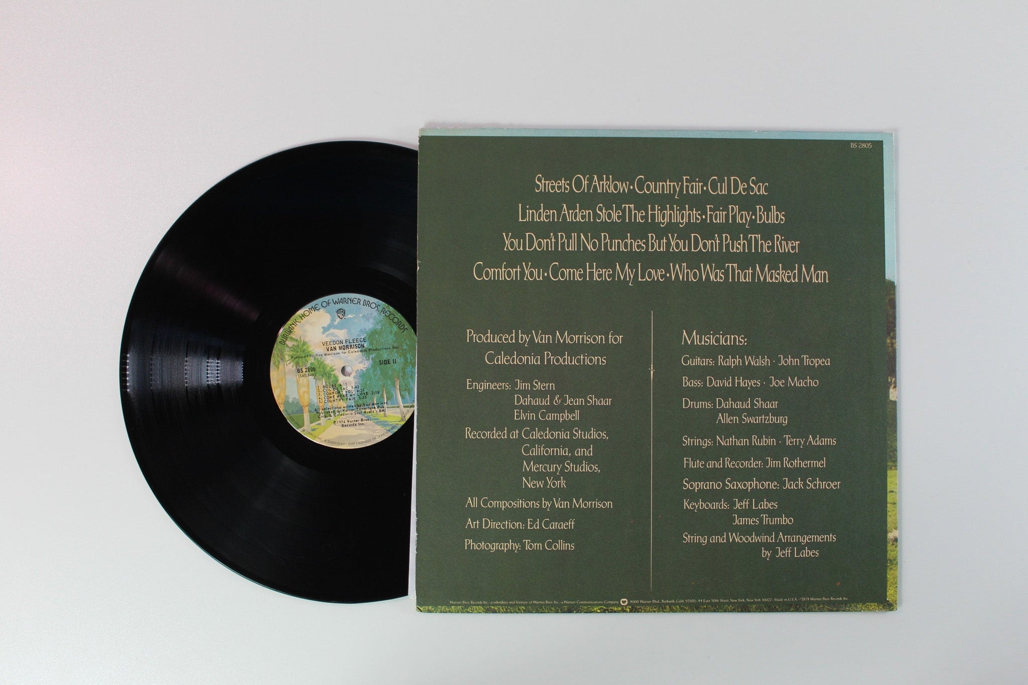 Van Morrison - Veedon Fleece on Warner Bros. Records