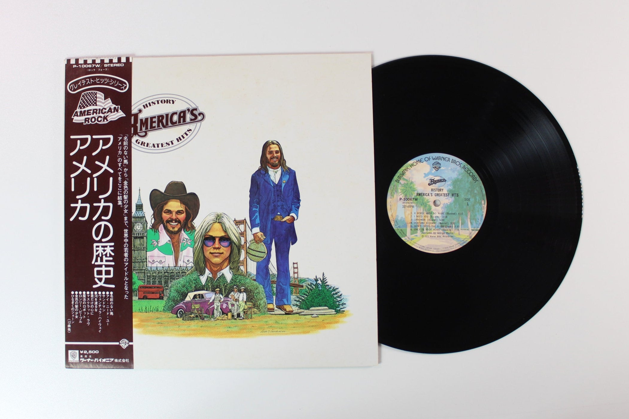 America - History · America's Greatest Hits on Warner Bros. Records - Japanese pressing