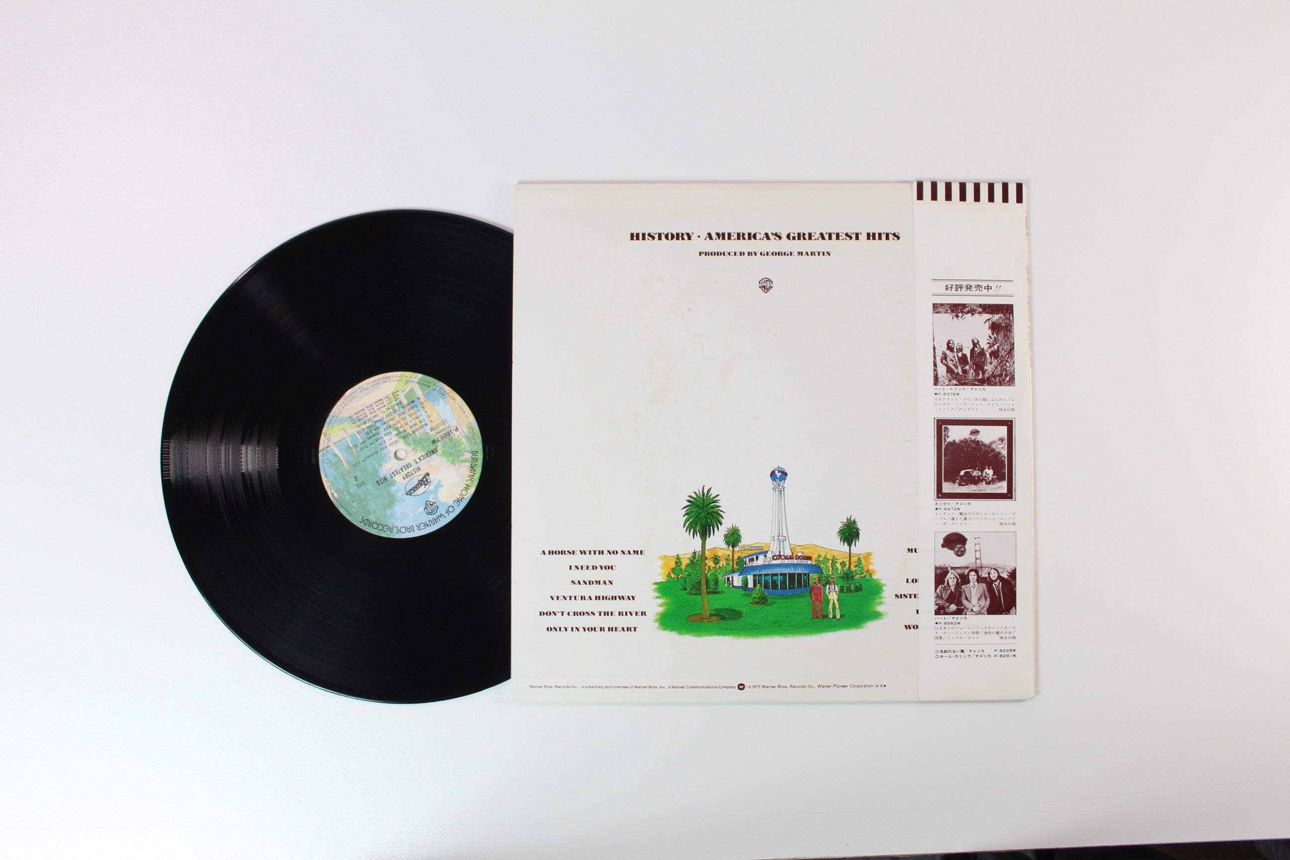 America - History · America's Greatest Hits on Warner Bros. Records - Japanese pressing