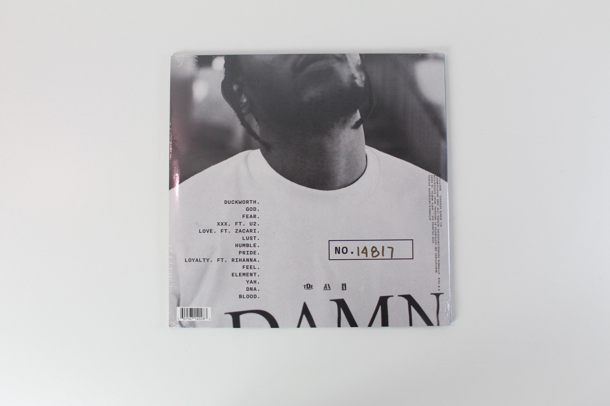 Kendrick Lamar - Damn. on Aftermath/Interscope Records Ltd. Numbered Clear Vinyl Sealed