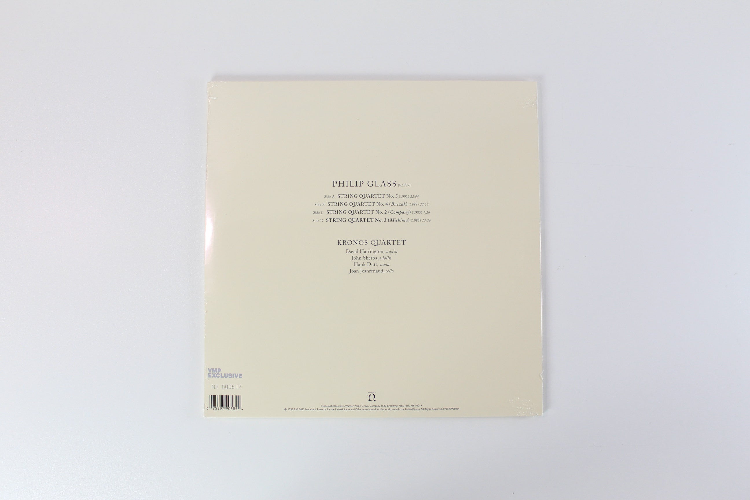 Kronos Quartet - Kronos Quartet Performs Philip Glass Ltd. Club Edition Numbered Reissue on Nonesuch/Vinyl Me Please Blue Vinyl