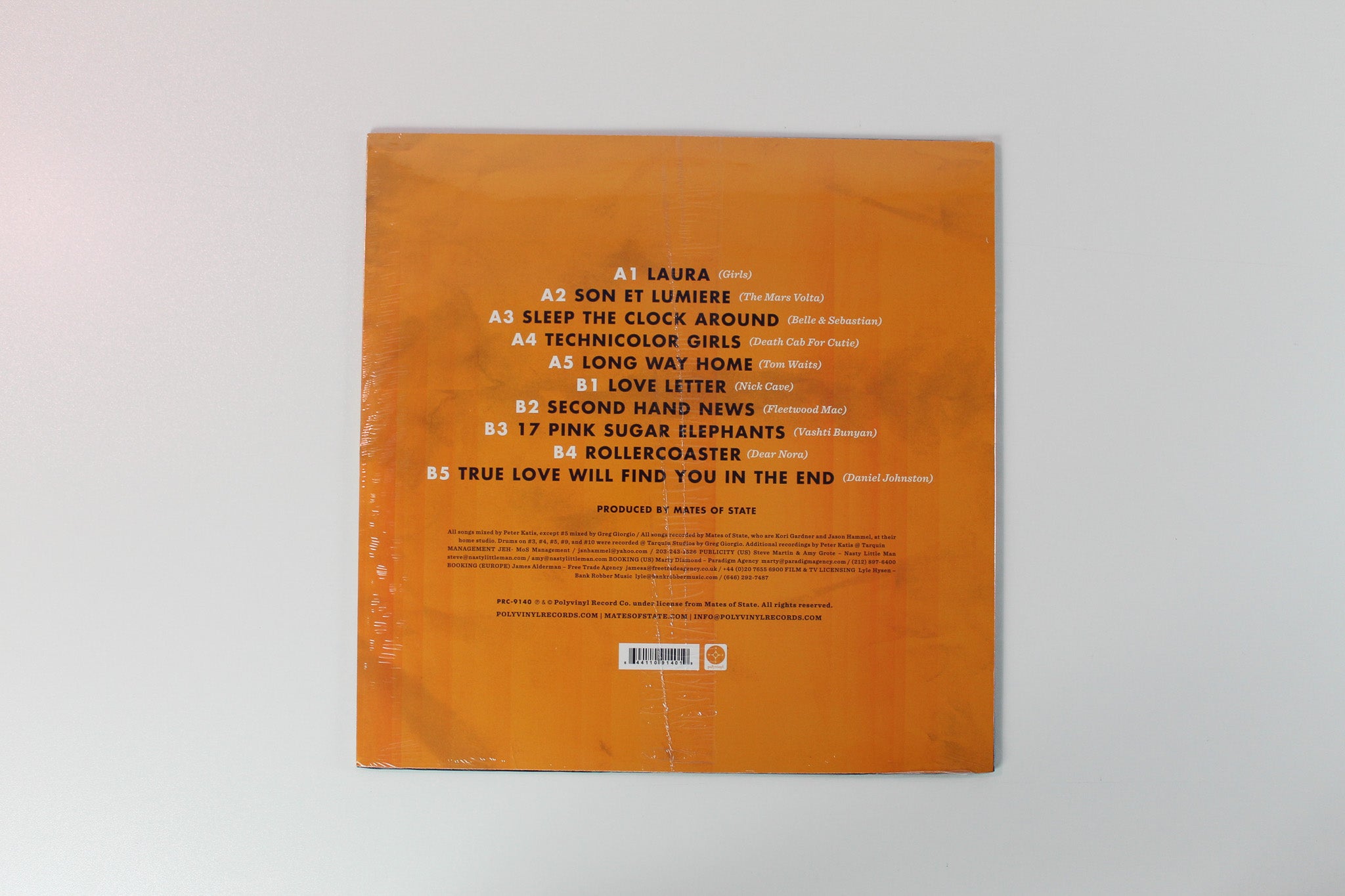 Mates Of State - Crushes - The Covers Mixtape on Polyvinyl Record Company - Clear Vinyl Sealed