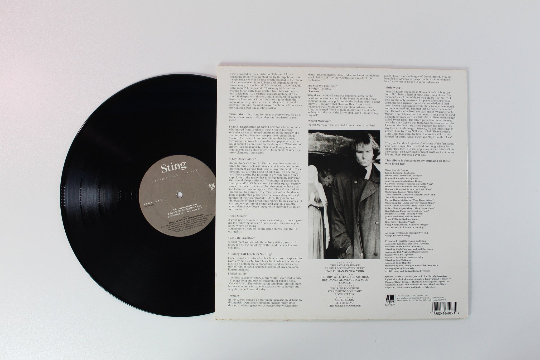 Sting - ...Nothing Like The Sun on A&M Records