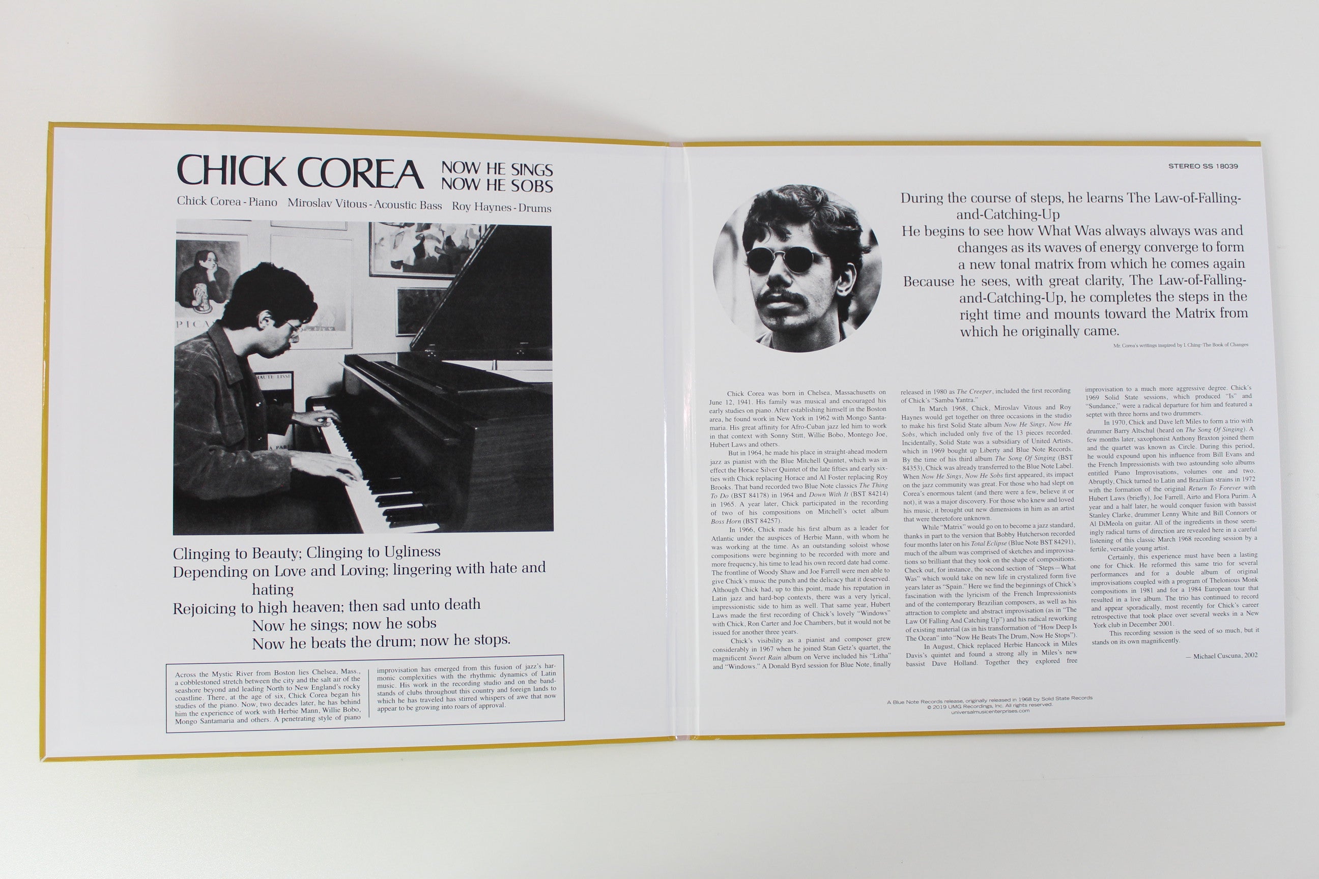 Chick Corea - Now He Sings Now He Sobs on Solid State Blue Note Tone Poet Series Reissue