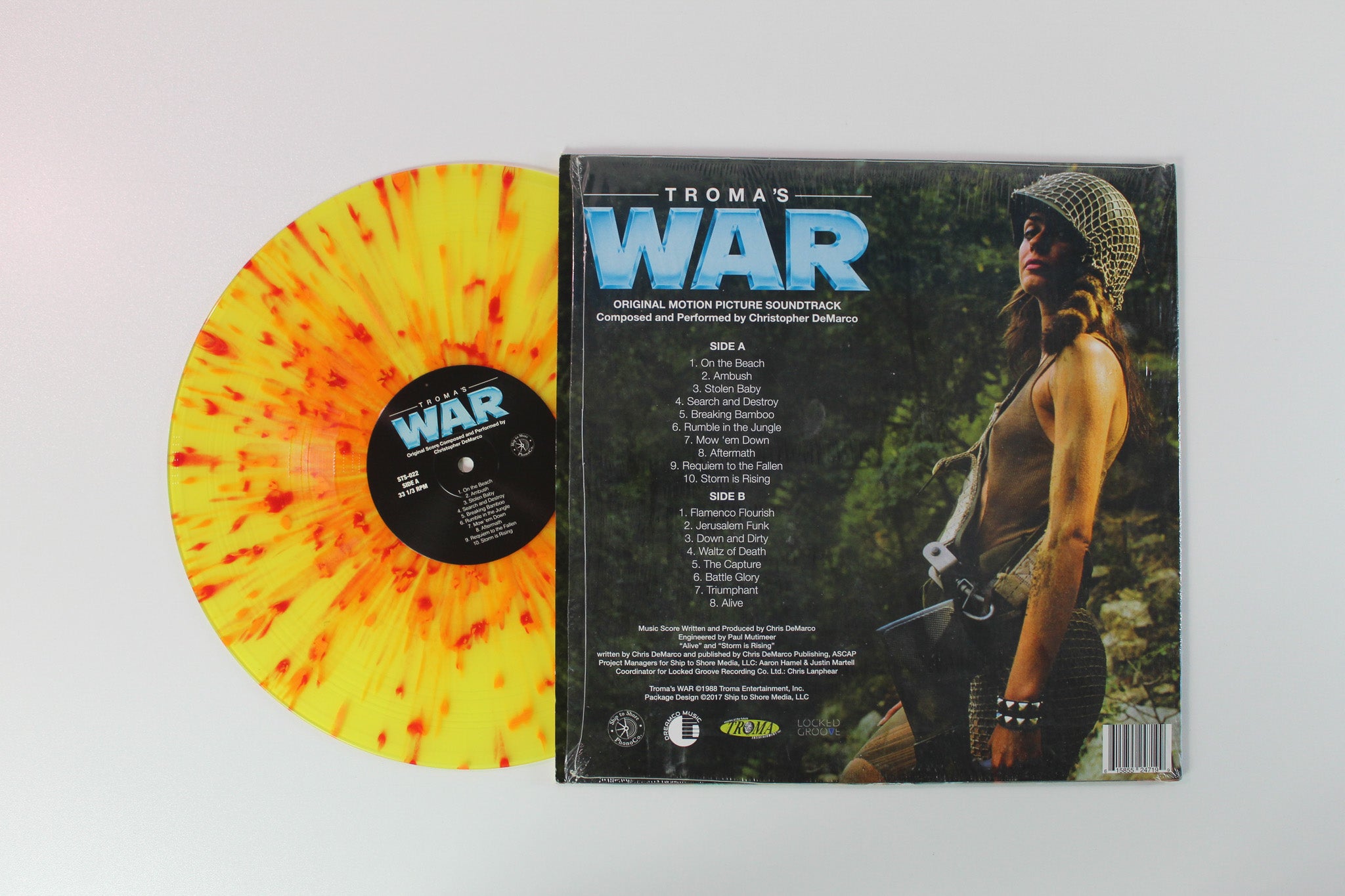 Chris DeMarco - Troma's War (Original Motion Picture Soundtrack) on Ship To Shore Phonograph Co. - Splatter Vinyl