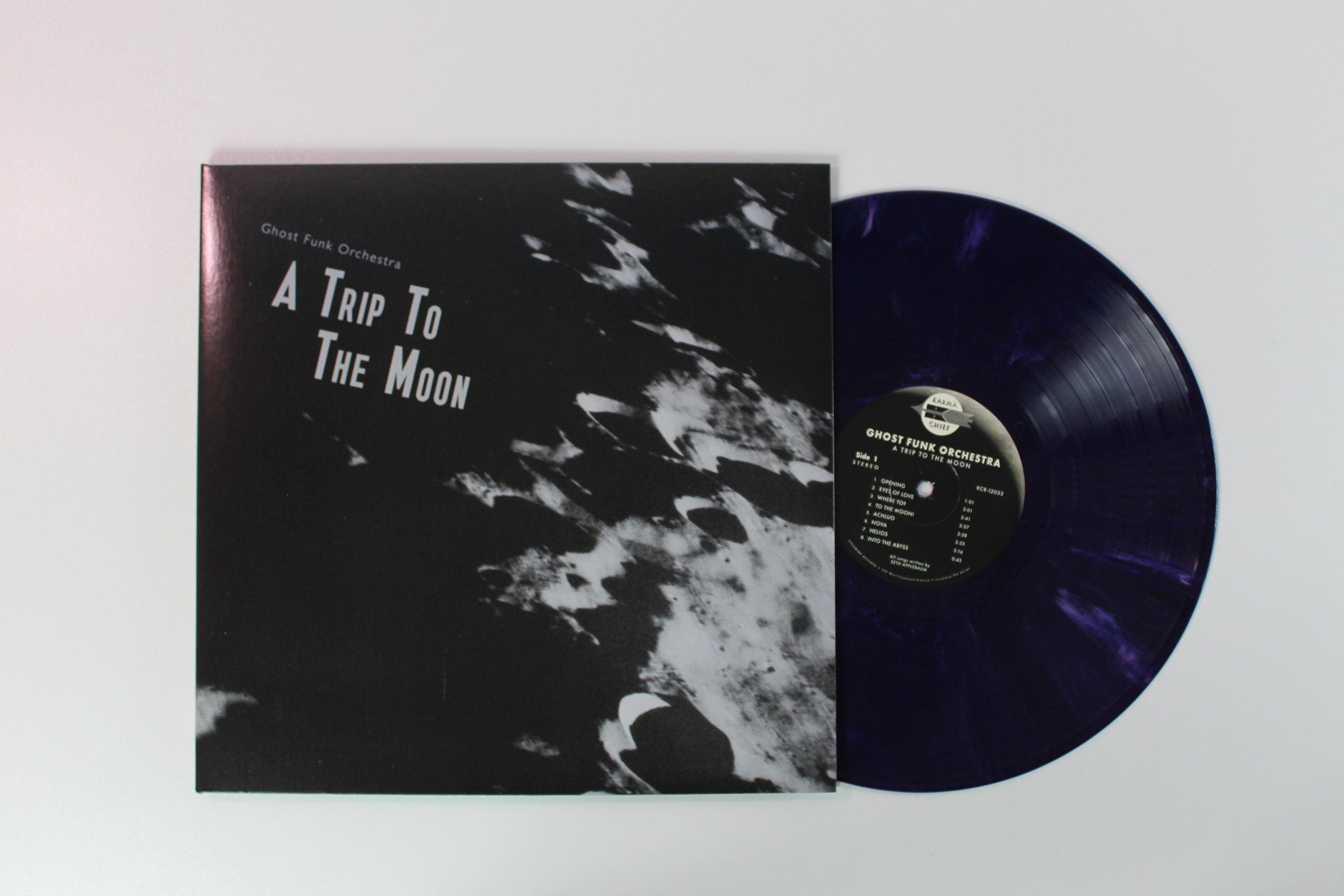 Ghost Funk Orchestra - A Trip To The Moon on Karma Chief Records - Purple w/ Pink Swirl Vinyl