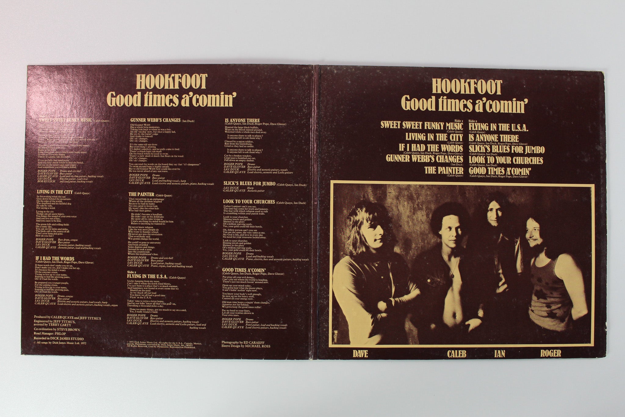 Hookfoot - Good Times A' Comin' on A&M Records