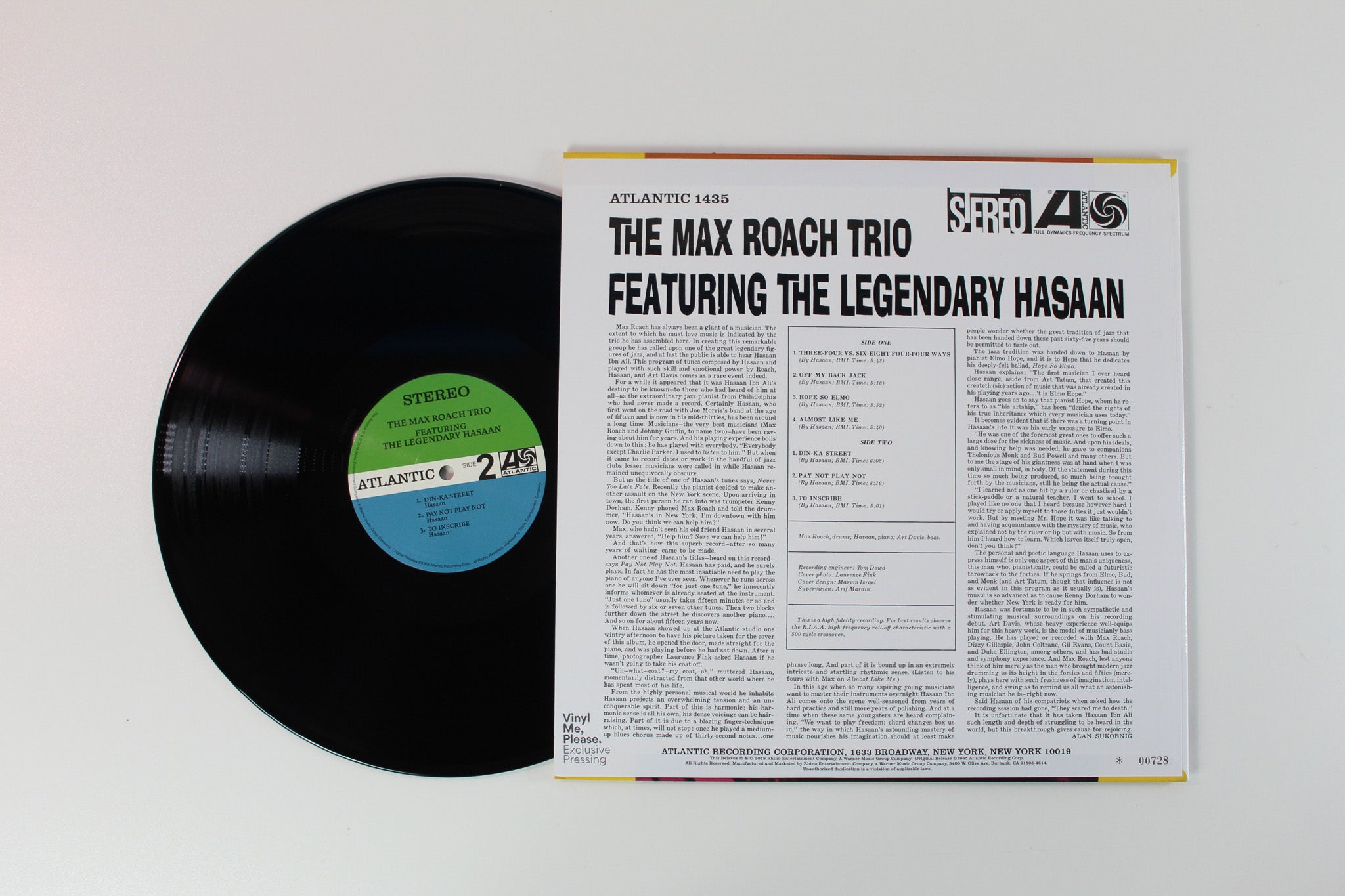 The Max Roach Trio - The Max Roach Trio Featuring The Legendary Hasaan on Atlantic Vinyl Me Please Ltd Numbered Reissue