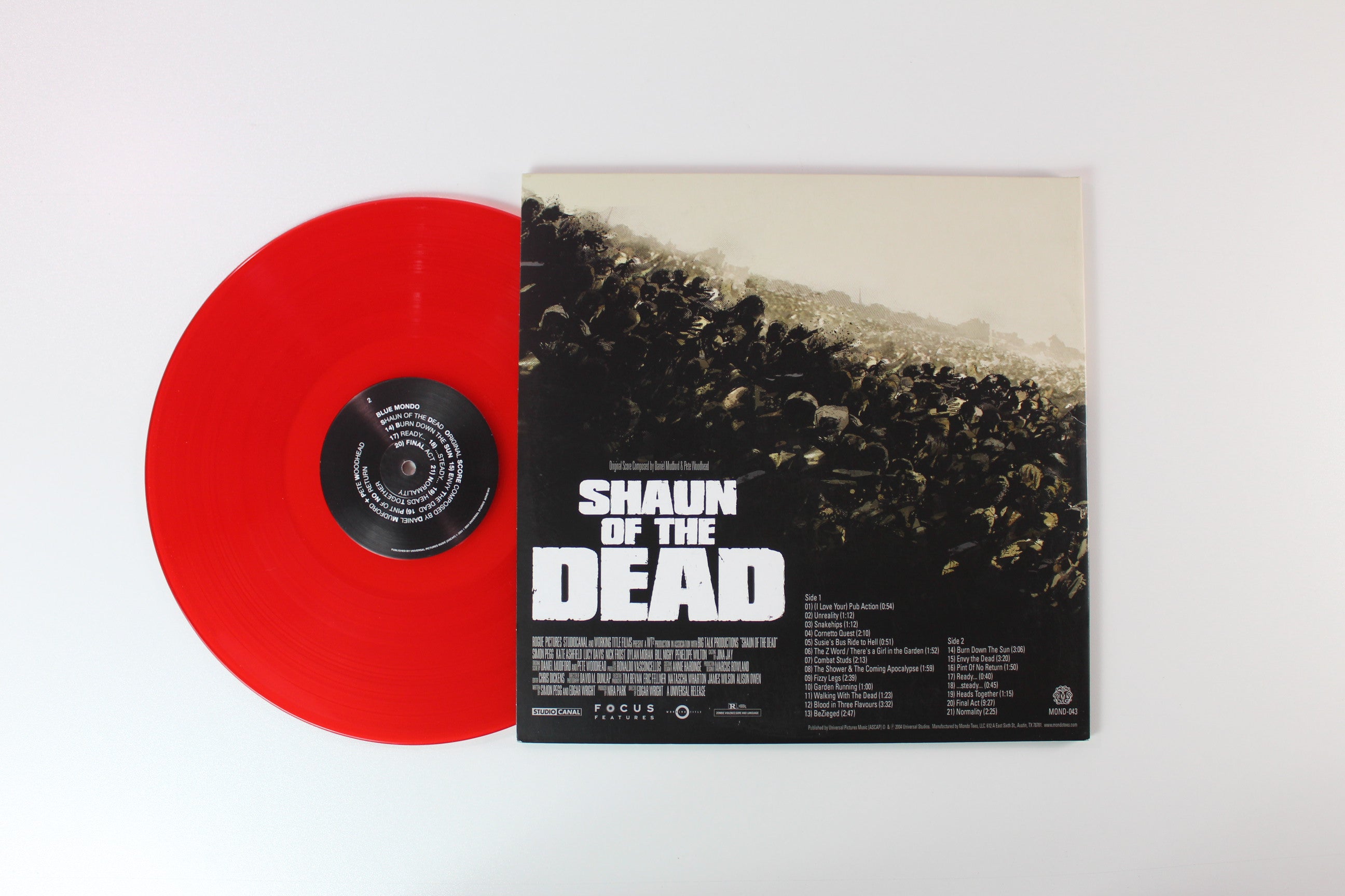 Daniel Mudford - Shaun Of The Dead (Original Motion Picture Score) on Mondo - Red Vinyl
