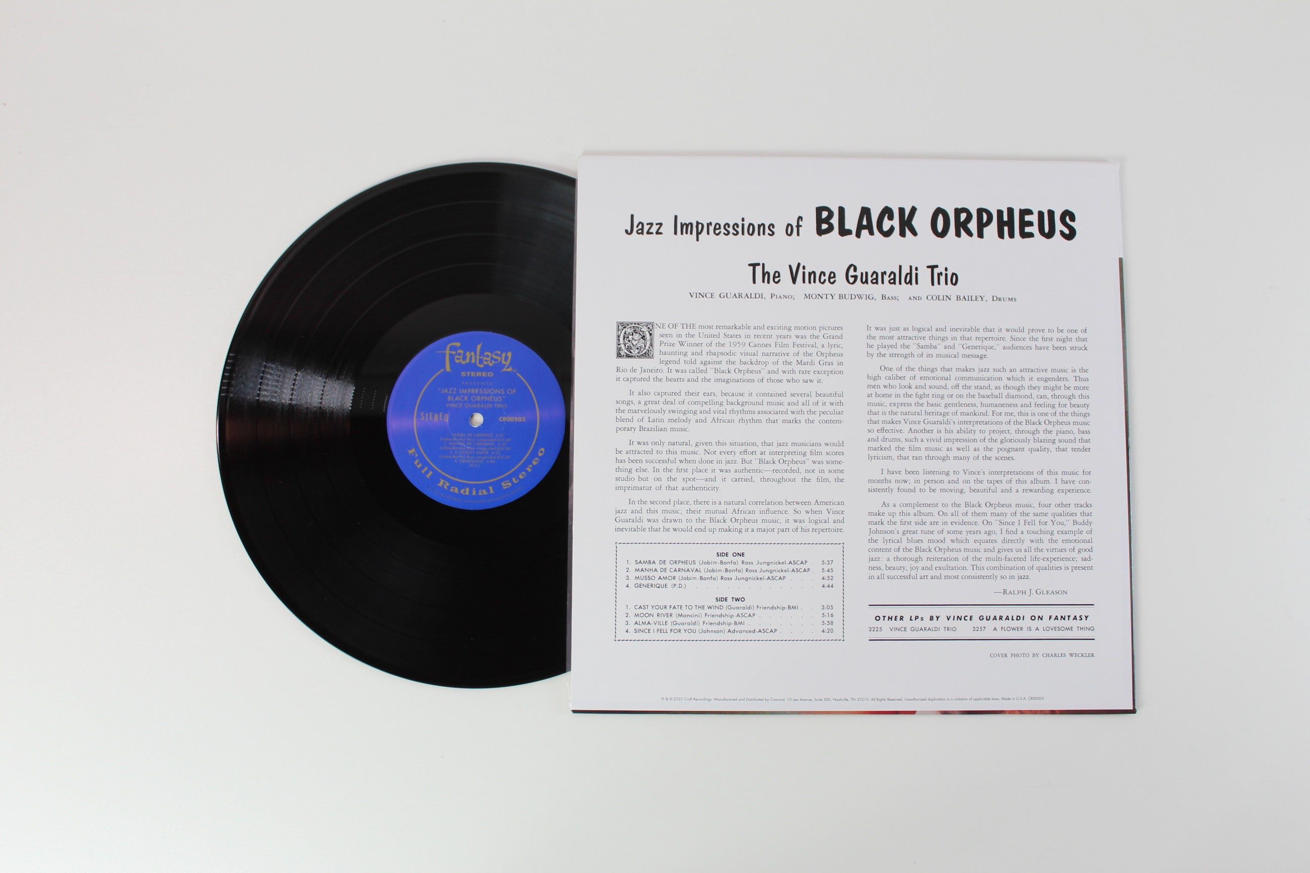 Vince Guaraldi Trio - Jazz Impressions Of Black Orpheus on Craft Recordings Small Batch Ltd Numbered 180 Gram