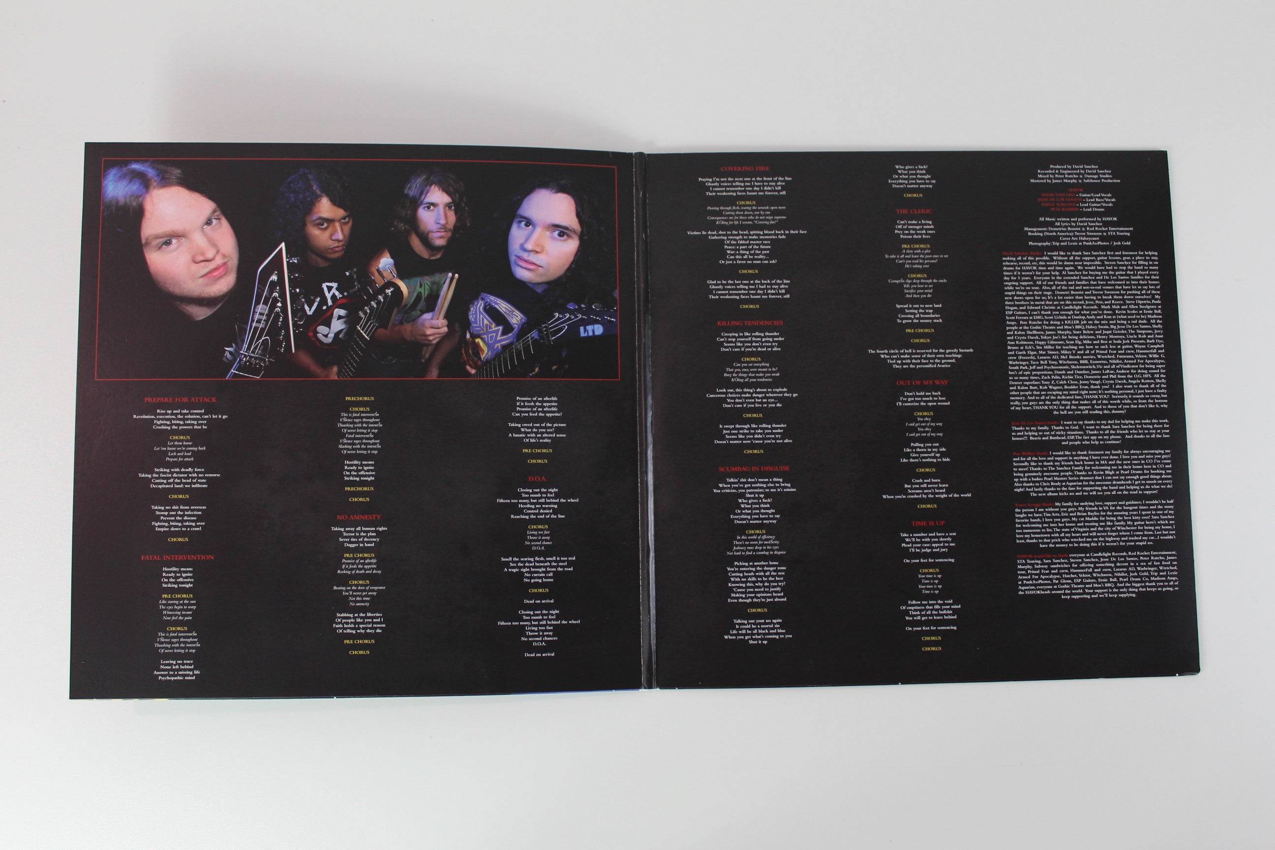 Havok - Time Is Up on Candlelight Ltd Black Brown & Blue Vinyl Reissue