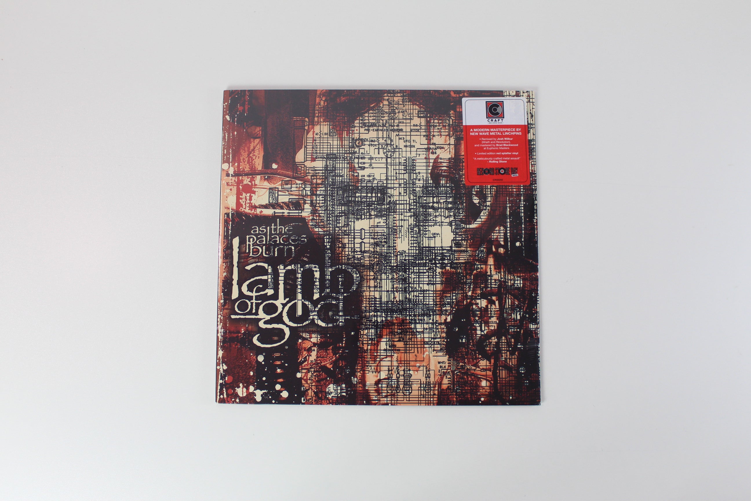 Lamb Of God - As The Palaces Burn on Craft Recordings RSD 2021 Ltd Red with Blue & White Splatter Reissue Sealed