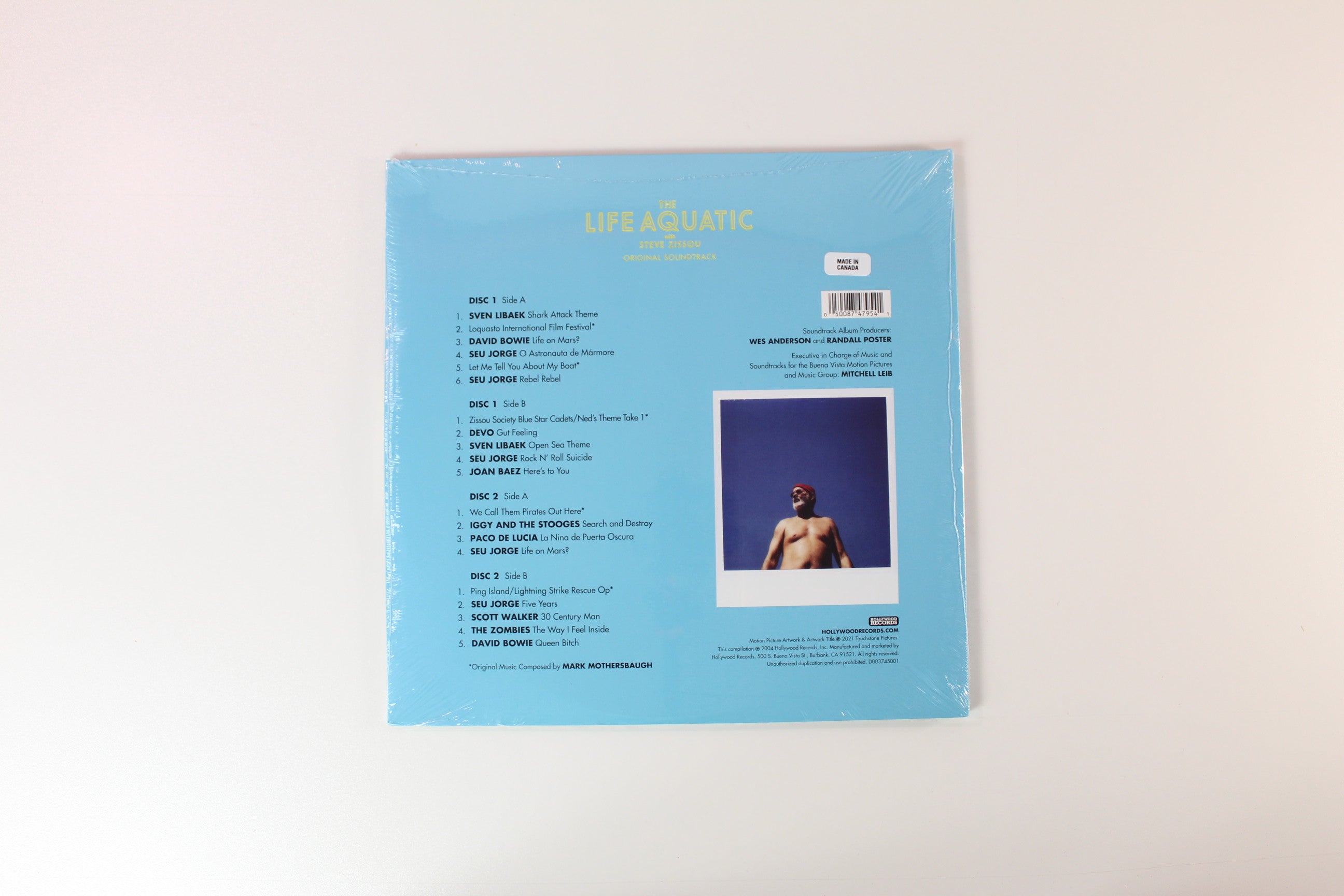 Various - The Life Aquatic With Steve Zissou (Original Soundtrack) on Hollywood Records - Sealed Blue Vinyl