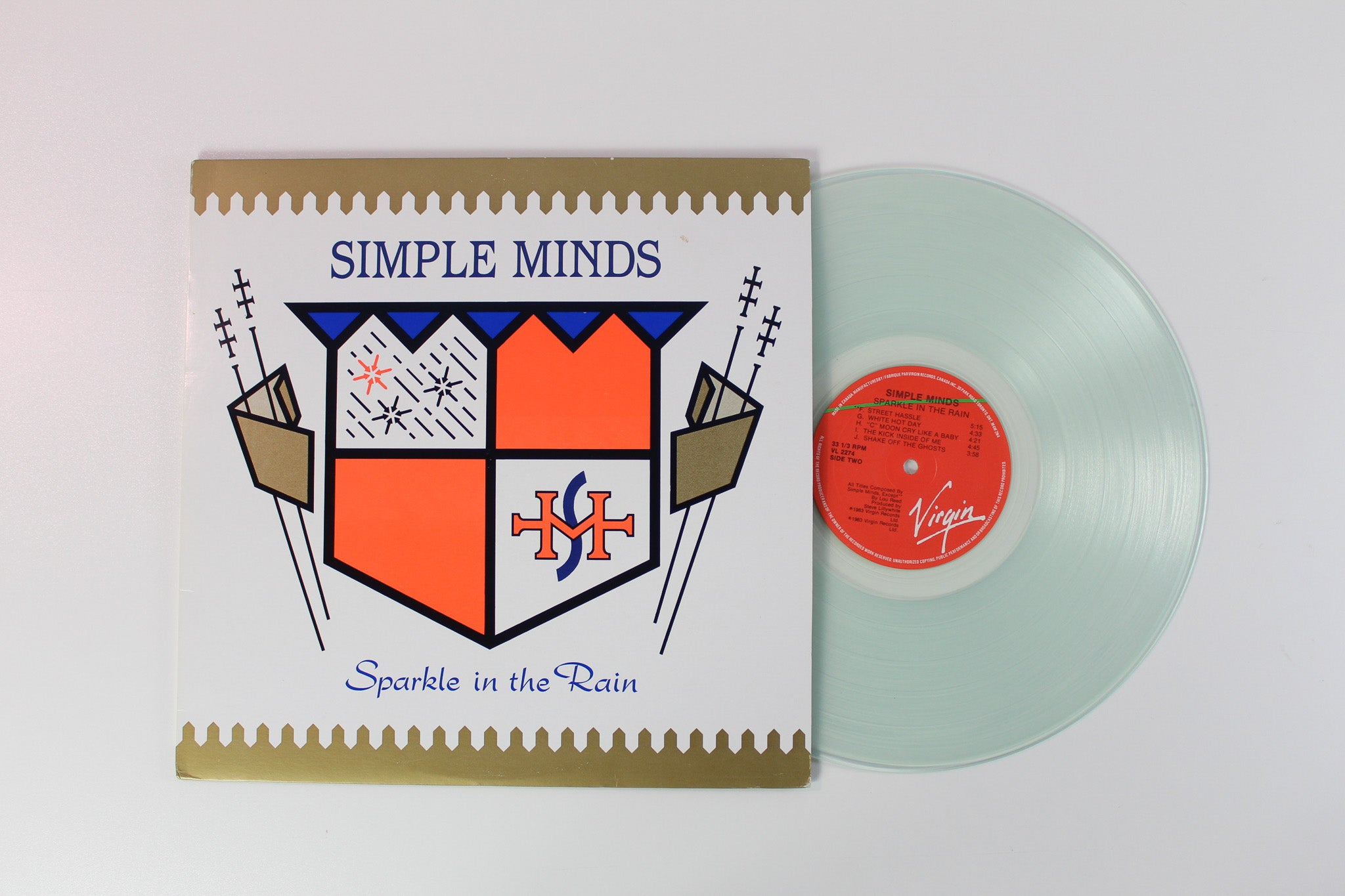 Simple Minds - Sparkle In The Rain Ltd Clear Vinyl Canadian Pressing