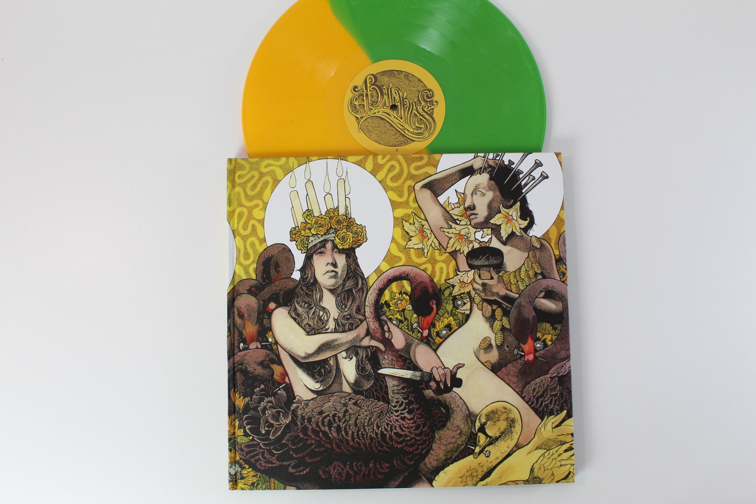 Baroness - Yellow & Green on Relapse Deluxe Edition Booklet Yellow / Green Split Vinyl