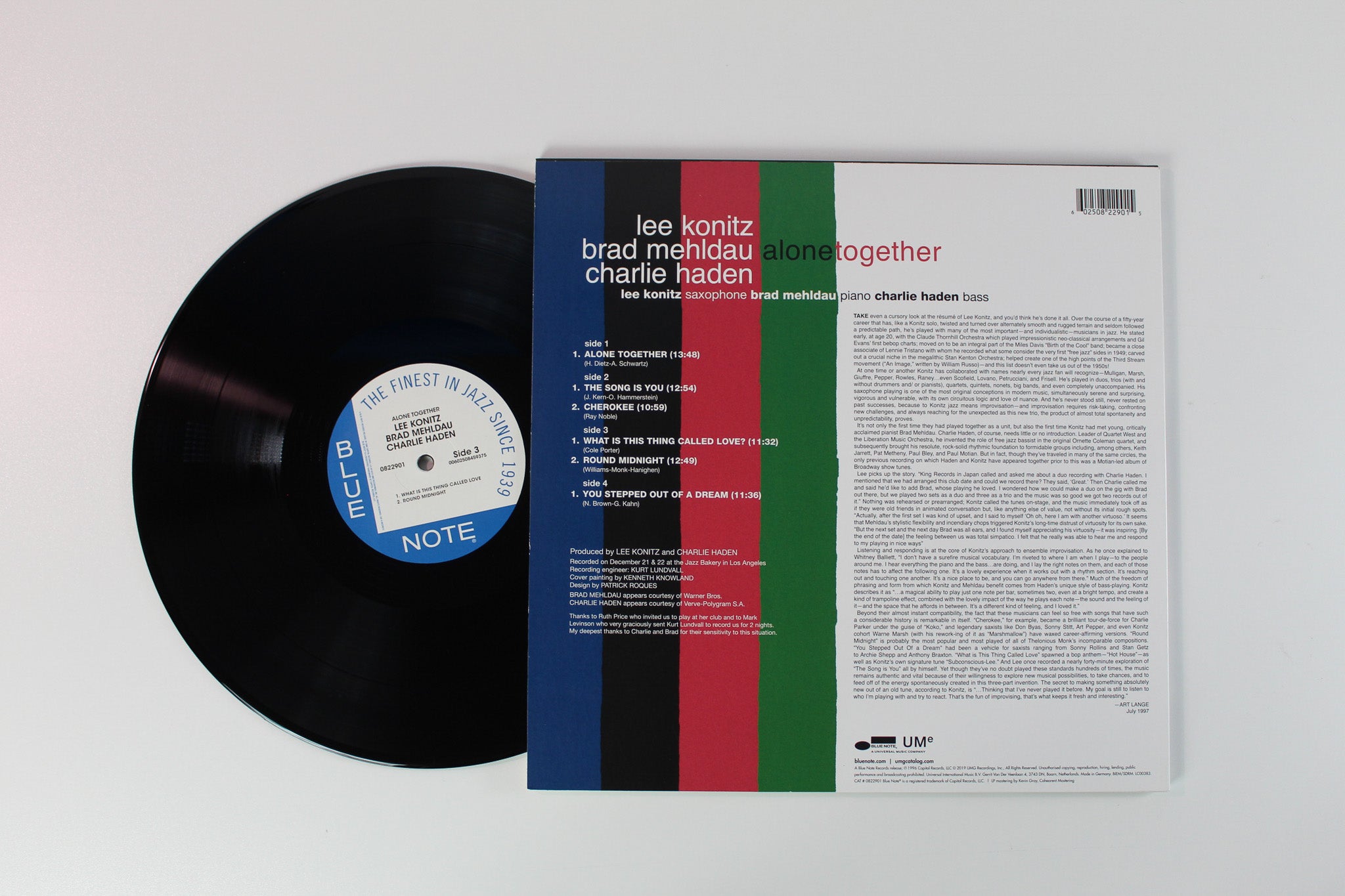 Lee Konitz - Alone Together on Blue Note 180 Gram Reissue