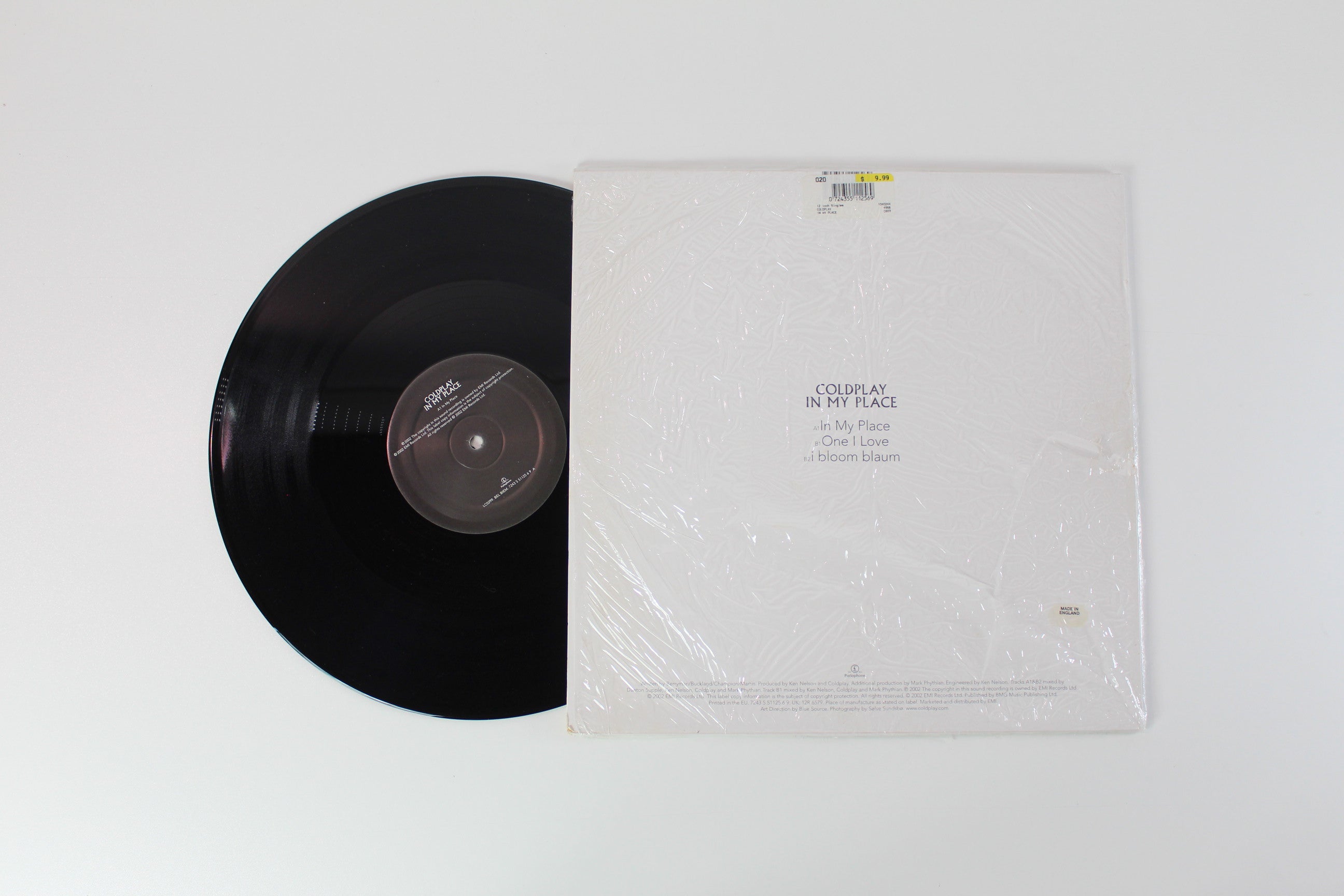 Coldplay - In My Place on Parlophone 12" Single