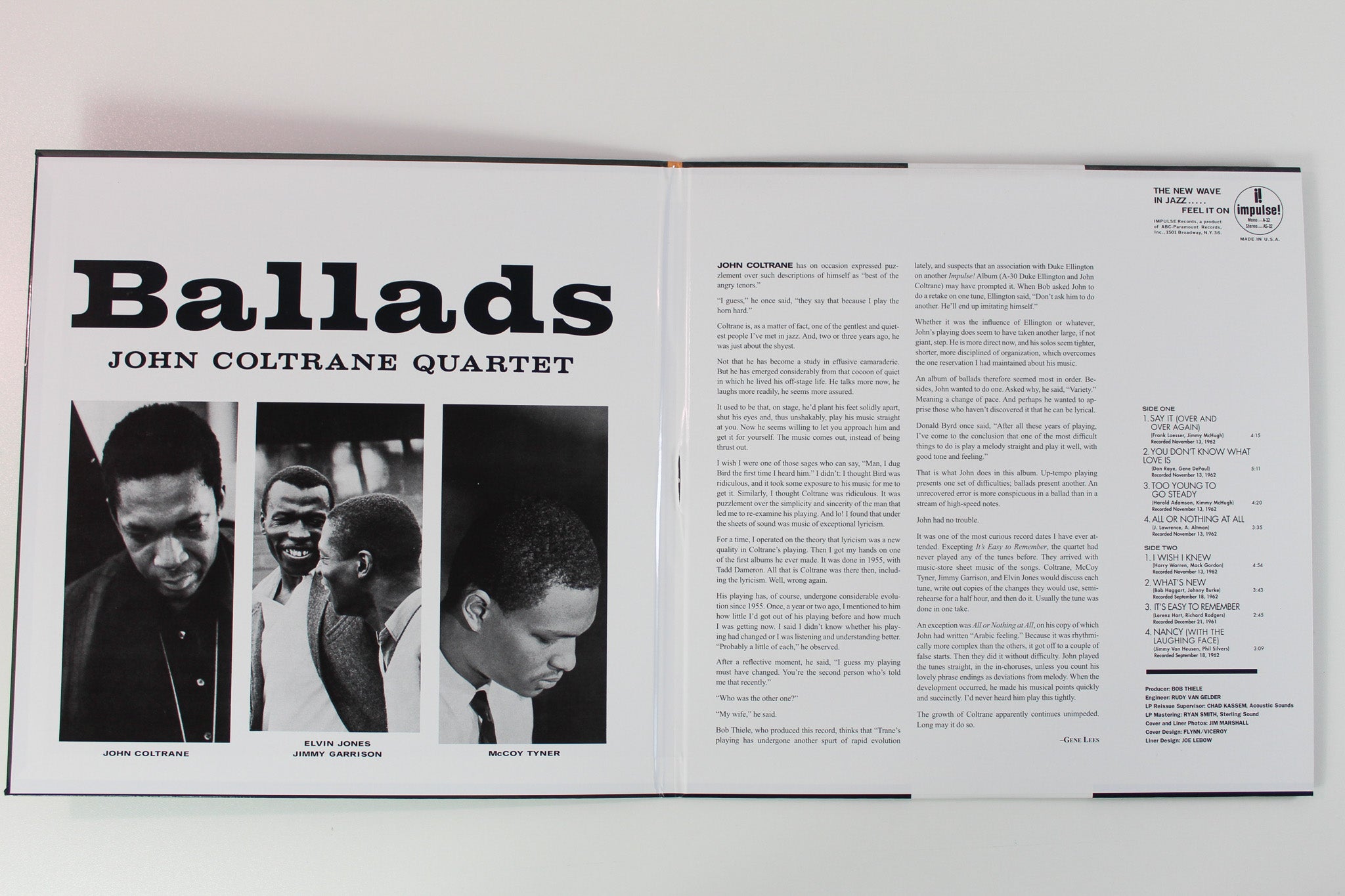 The John Coltrane Quartet - Ballads on Impulse Verve Acoustic Sounds Series Reissue