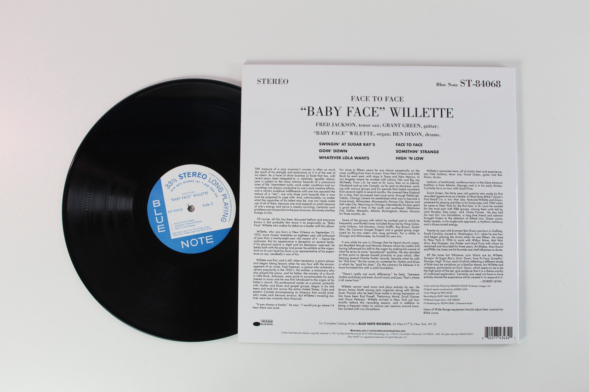 洋楽 'BABY FACE' WILLETTE FACE TO FACE LP Baby Face'' Willette – Face To Face – Vinyl (LP, Album, Mono