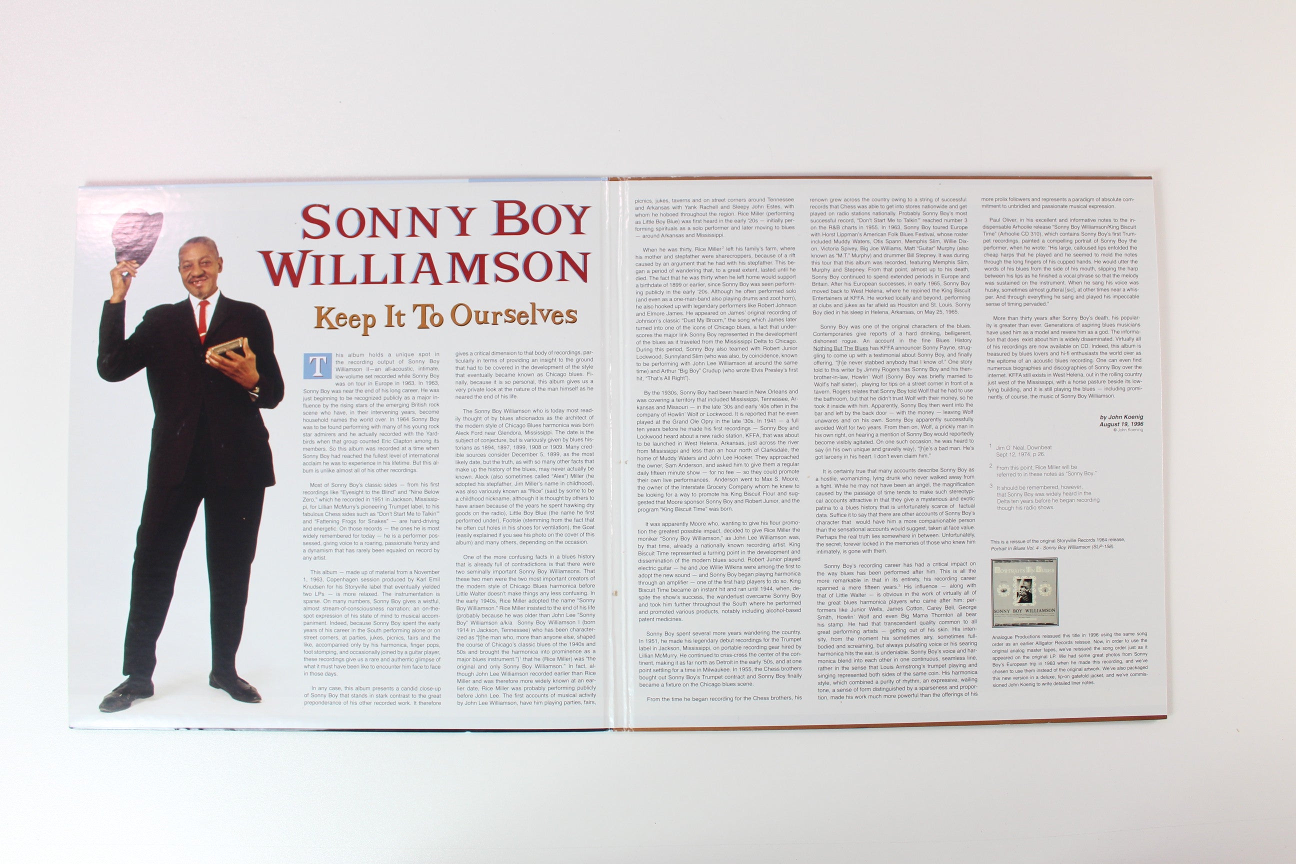 Sonny Boy Williamson - Keep It To Ourselves on Analogue Productions