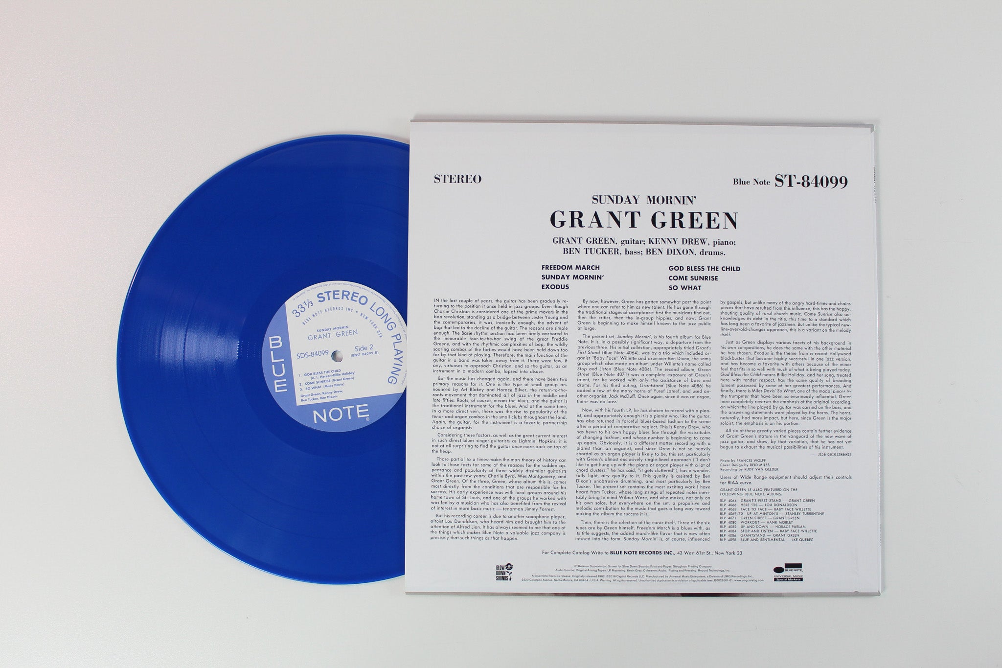 Grant Green - Sunday Mornin' on Blue Note Ltd 180 Gram Blue Vinyl Reissue