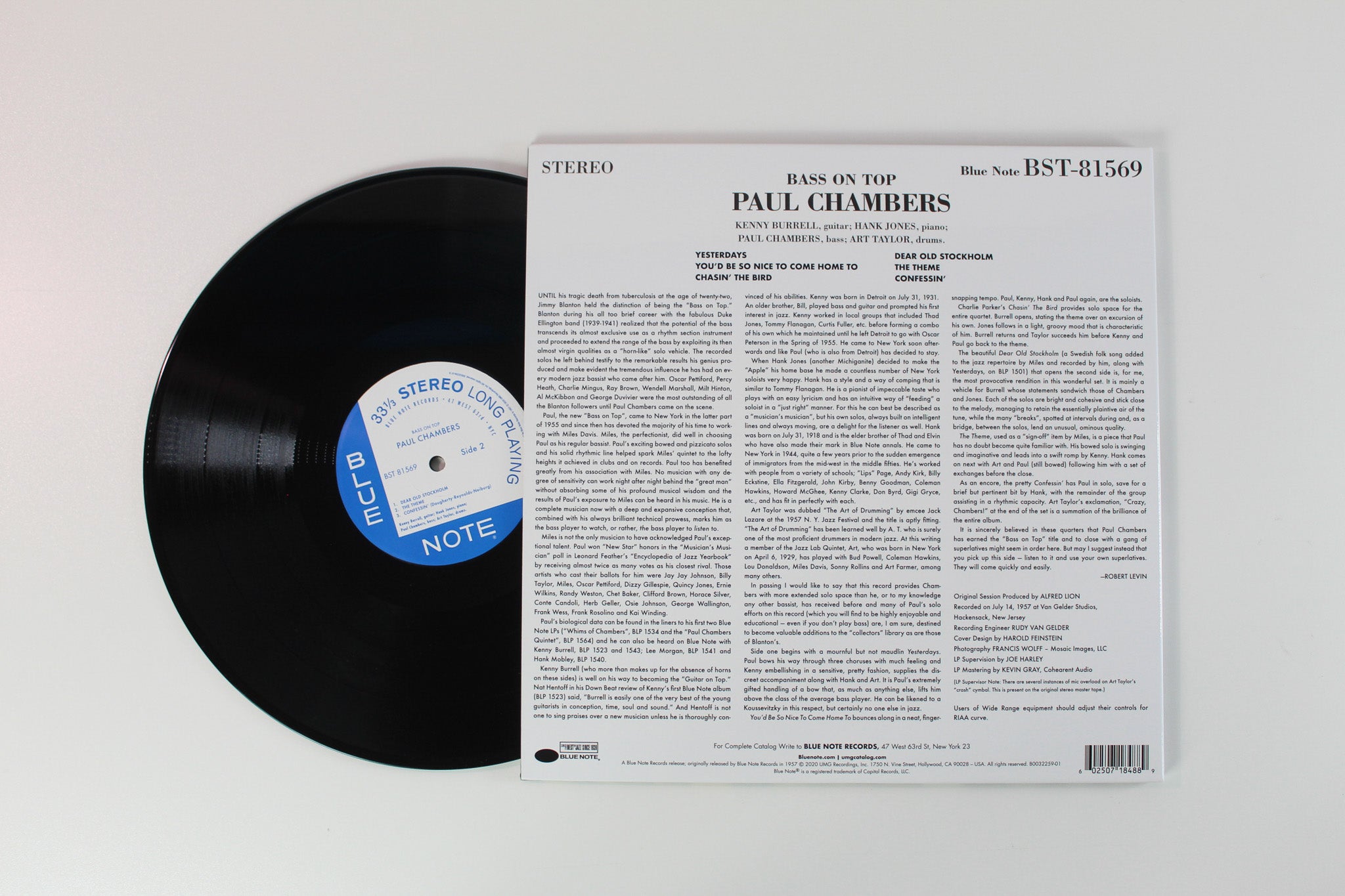 Paul Chambers Quartet - Bass On Top Blue Note Tone Poet Series Reissue