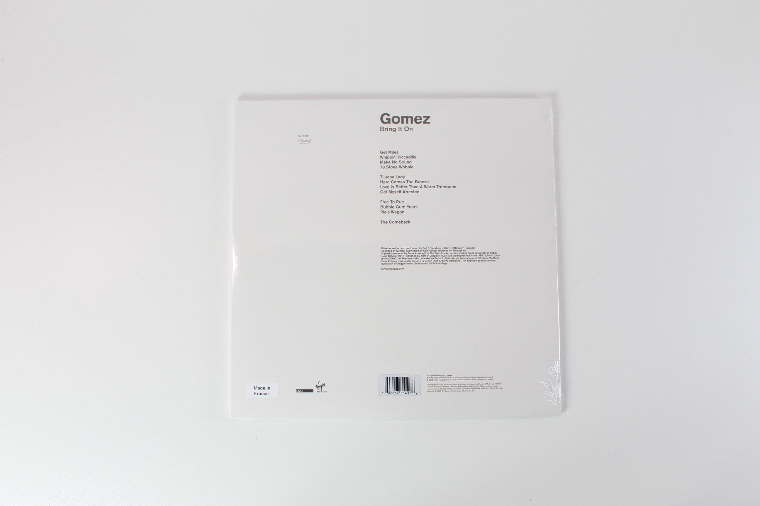 Gomez - Bring It On on UMC Virgin Ltd Burgund / Yellow Vinyl Reissue Sealed