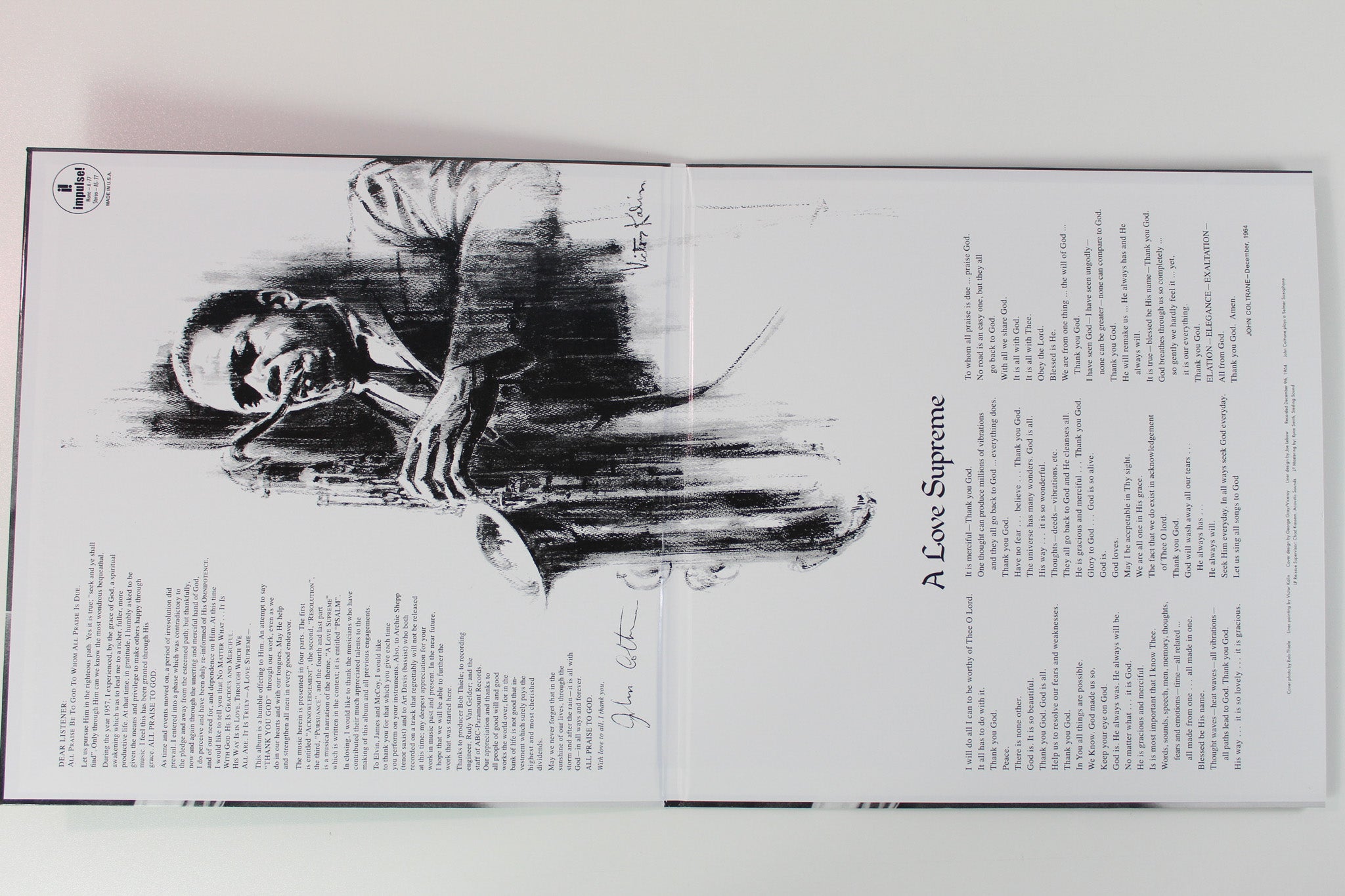 John Coltrane - A Love Supreme on Impulse Verve Acoustic Sounds Series Reissue