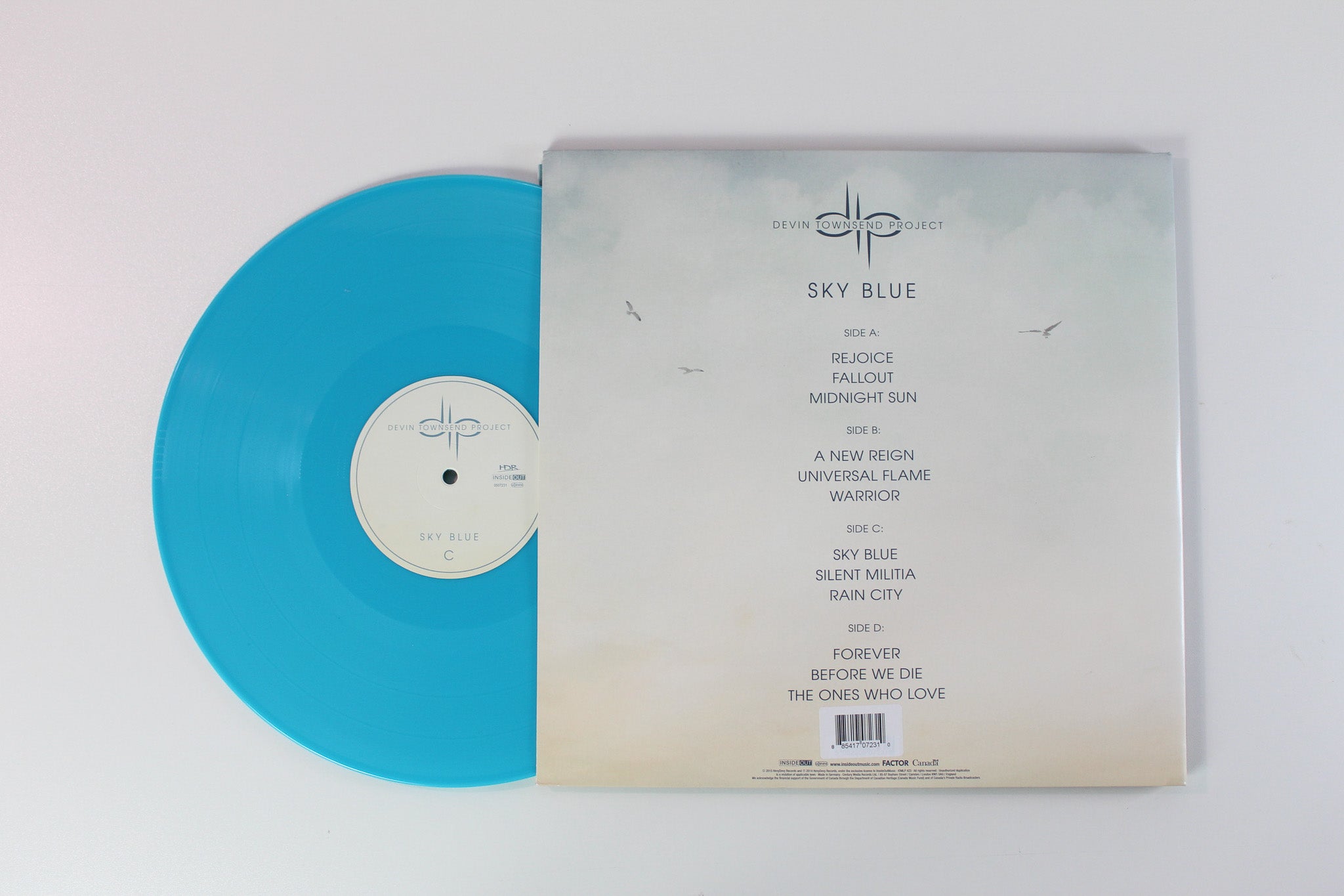 Devin Townsend Project - Sky Blue on Inside Out Ltd Blue Light Vinyl