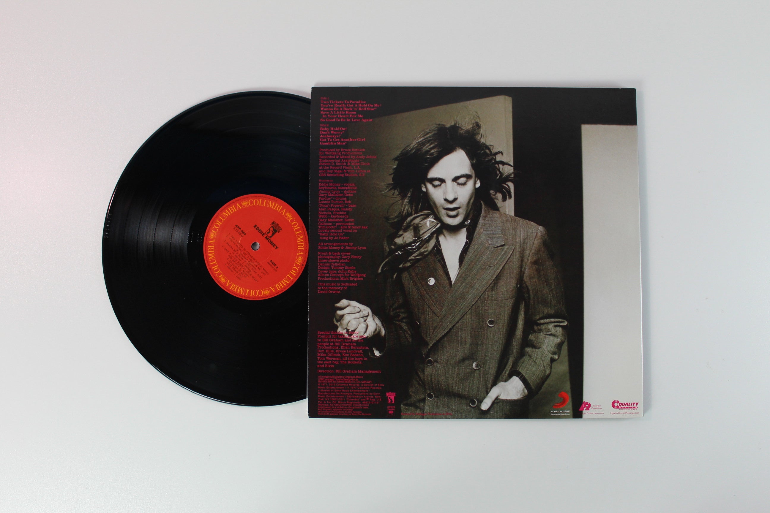 Eddie Money - Eddie Money on Columbia Analogue Productions Ltd 200 Gram Reissue