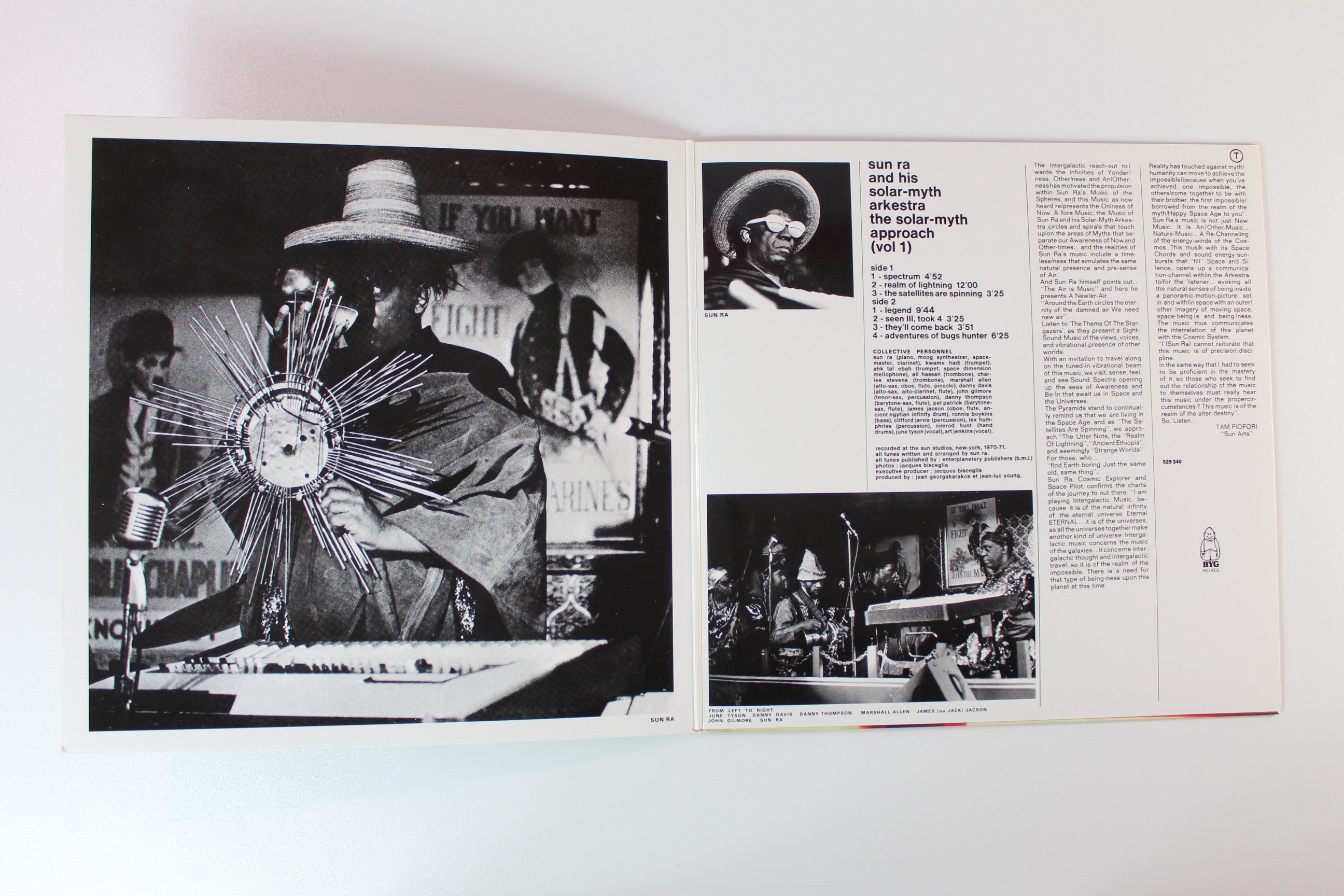 The Sun Ra Arkestra - The Solar-Myth Approach Vol. 1 on BYG Lavender Vinyl Reissue