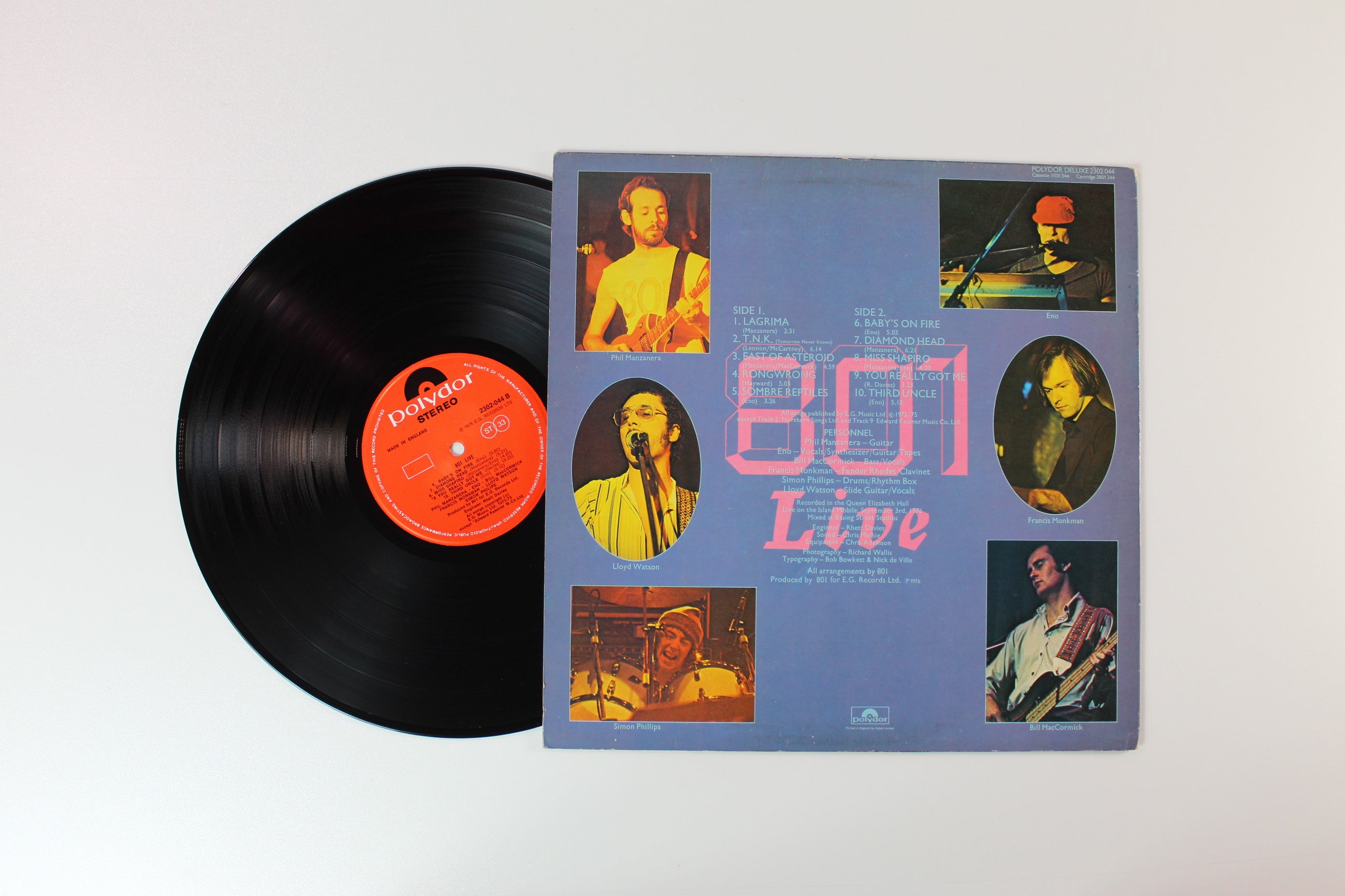 801 - 801 Live on Polydor UK Reissue