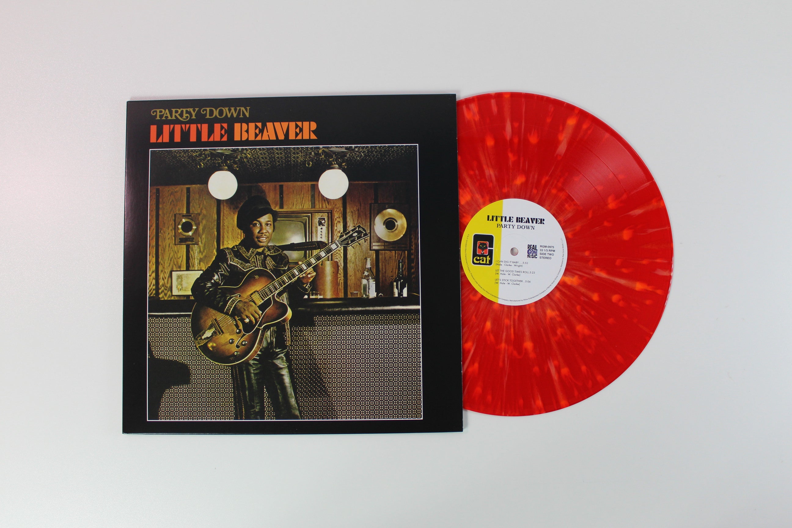 Little Beaver - Party Down on Real Gone Music Vinyl Me Please Ltd Red w/ Orange Splatter Reissue