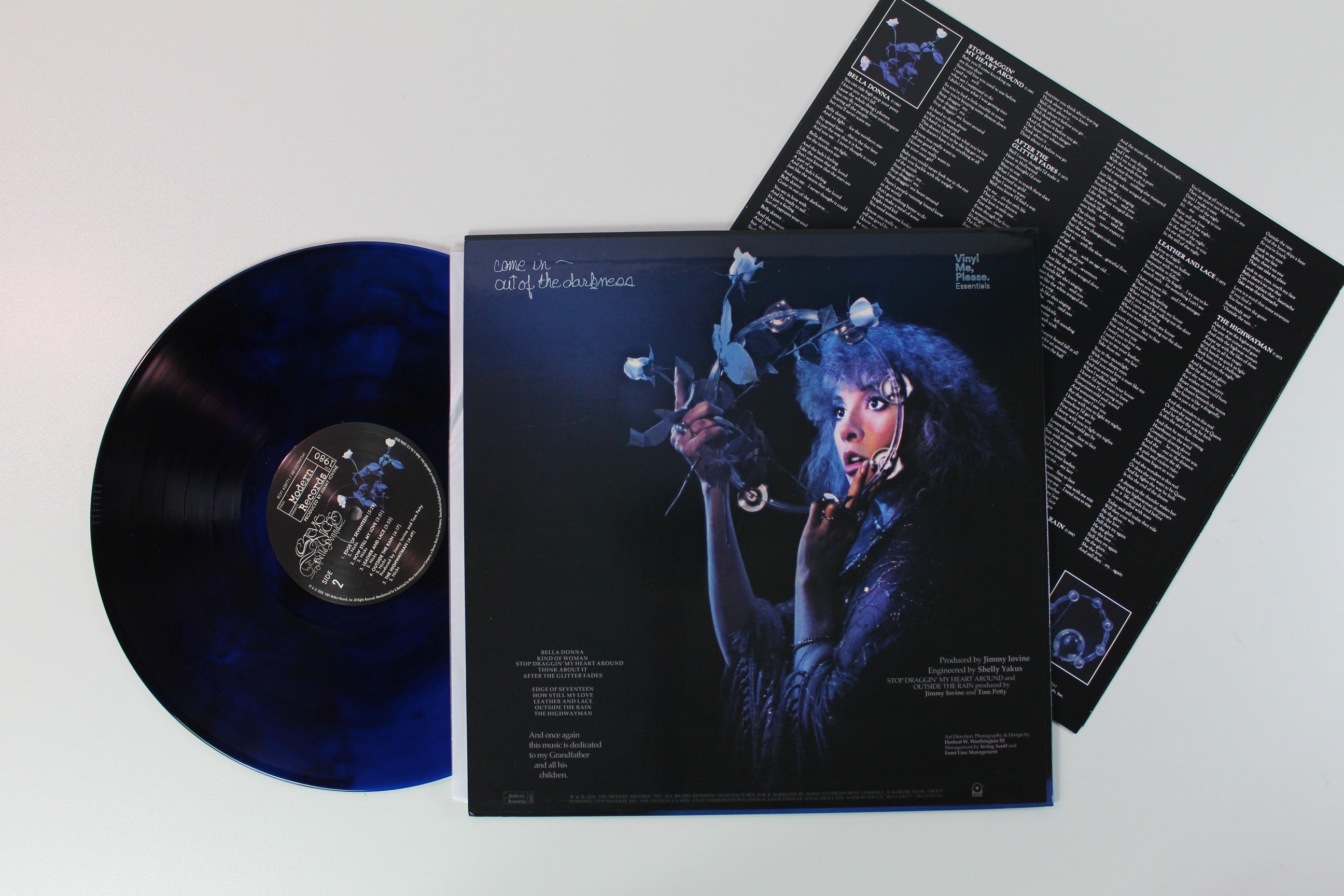 Stevie Nicks - Bella Donna on Modern Vinyl Me Please Club Edition Blue & Black Galaxy Vinyl Reissue