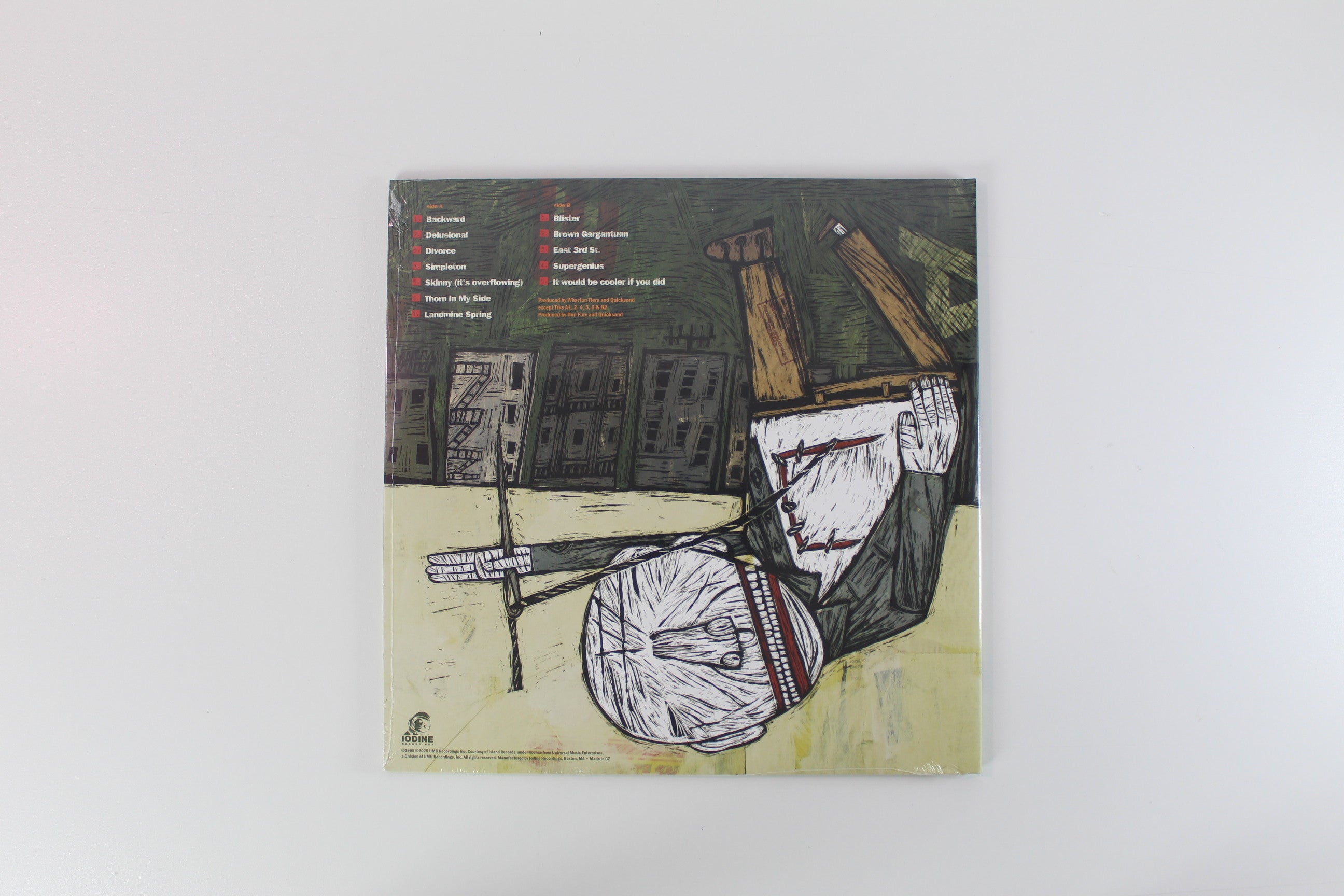 Quicksand - Manic Compression on Iodine Open Heart Red Vinyl Reissue Sealed