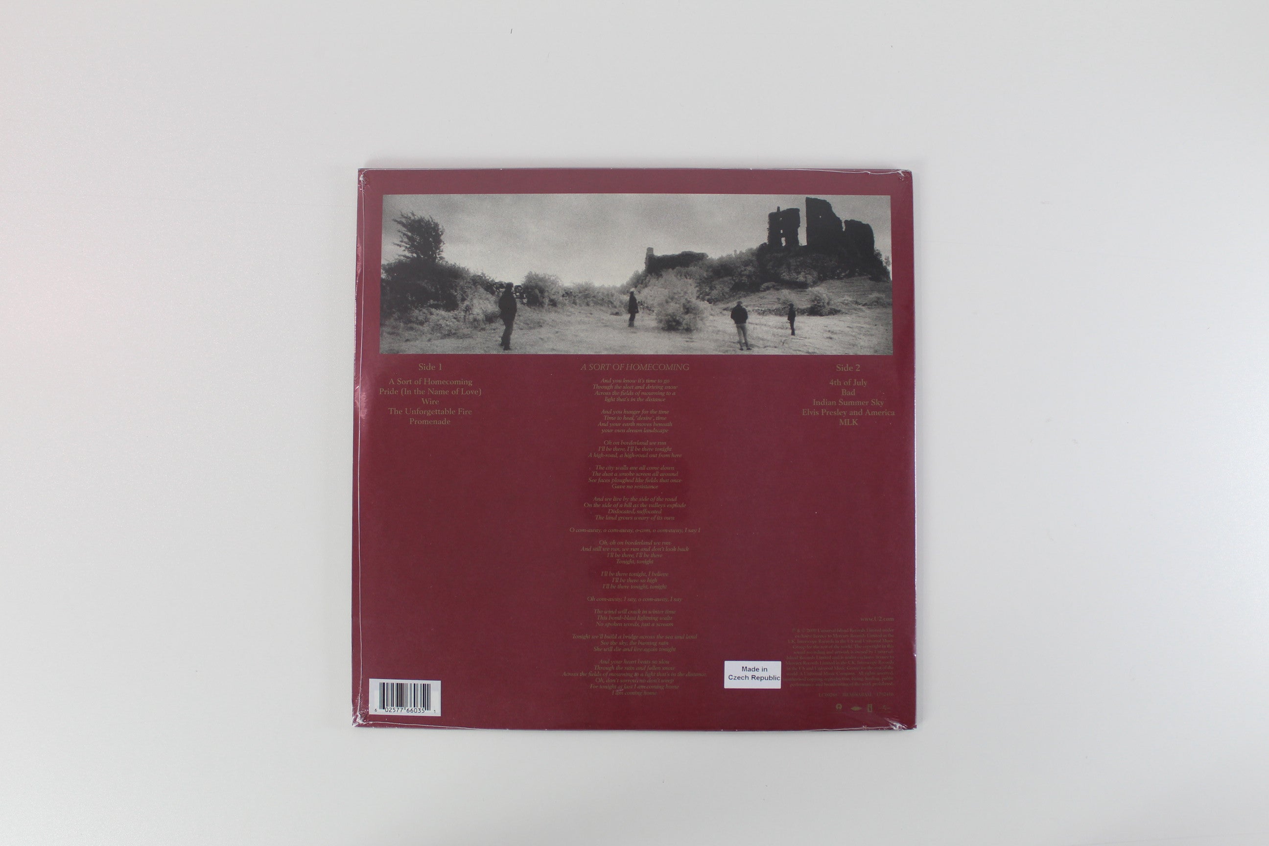 U2 - The Unforgettable Fire on Island Ltd Burgundy Vinyl Reissue Sealed