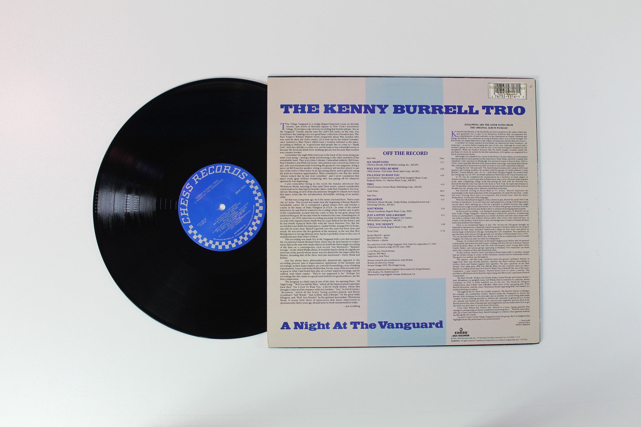 The Kenny Burrell Trio - A Night At The Vanguard - The Original Chess Jazz Masters Reissue