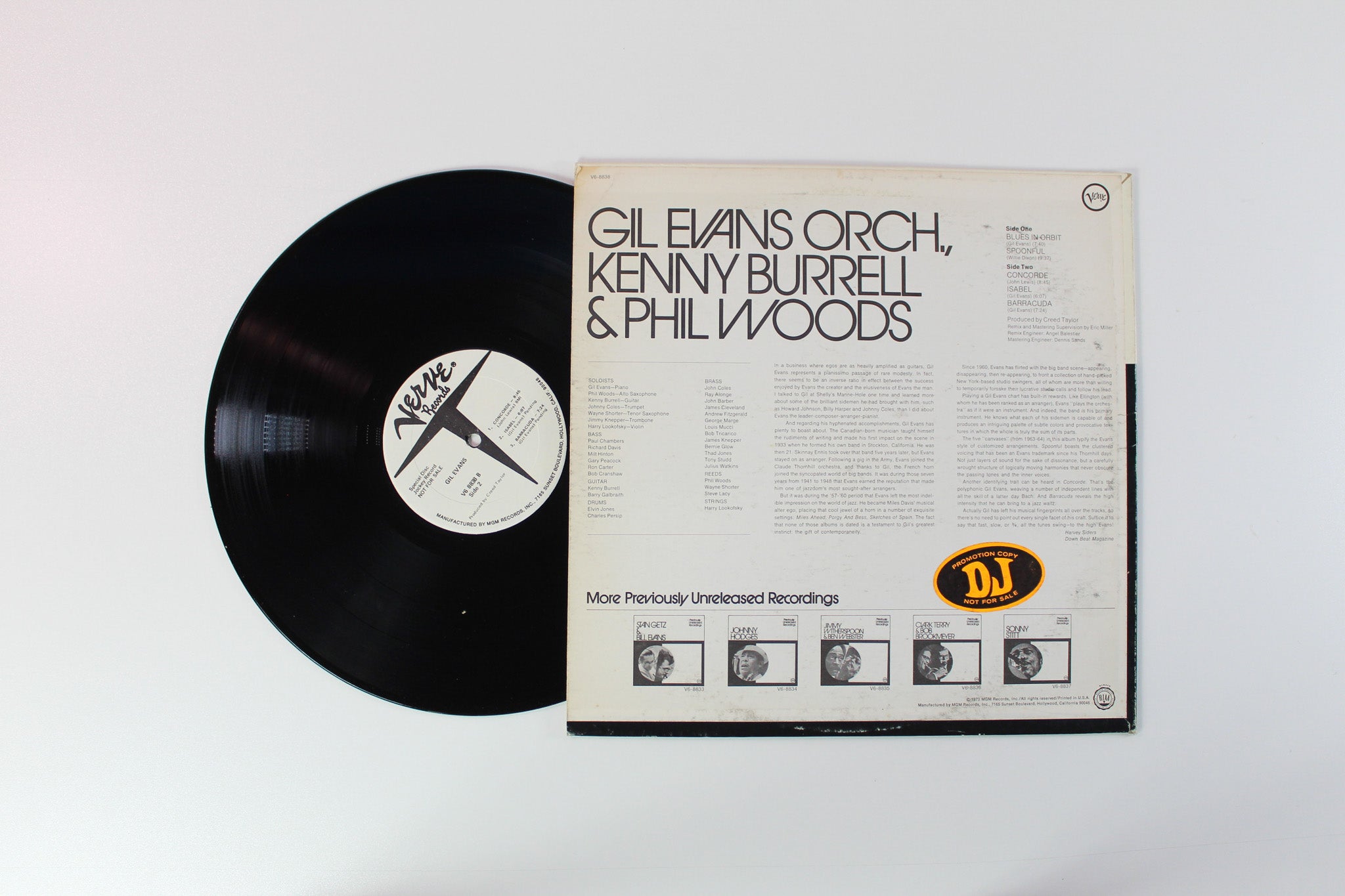 Gil Evans And His Orchestra - Previously Unreleased Recordings on Verve Records - Promo