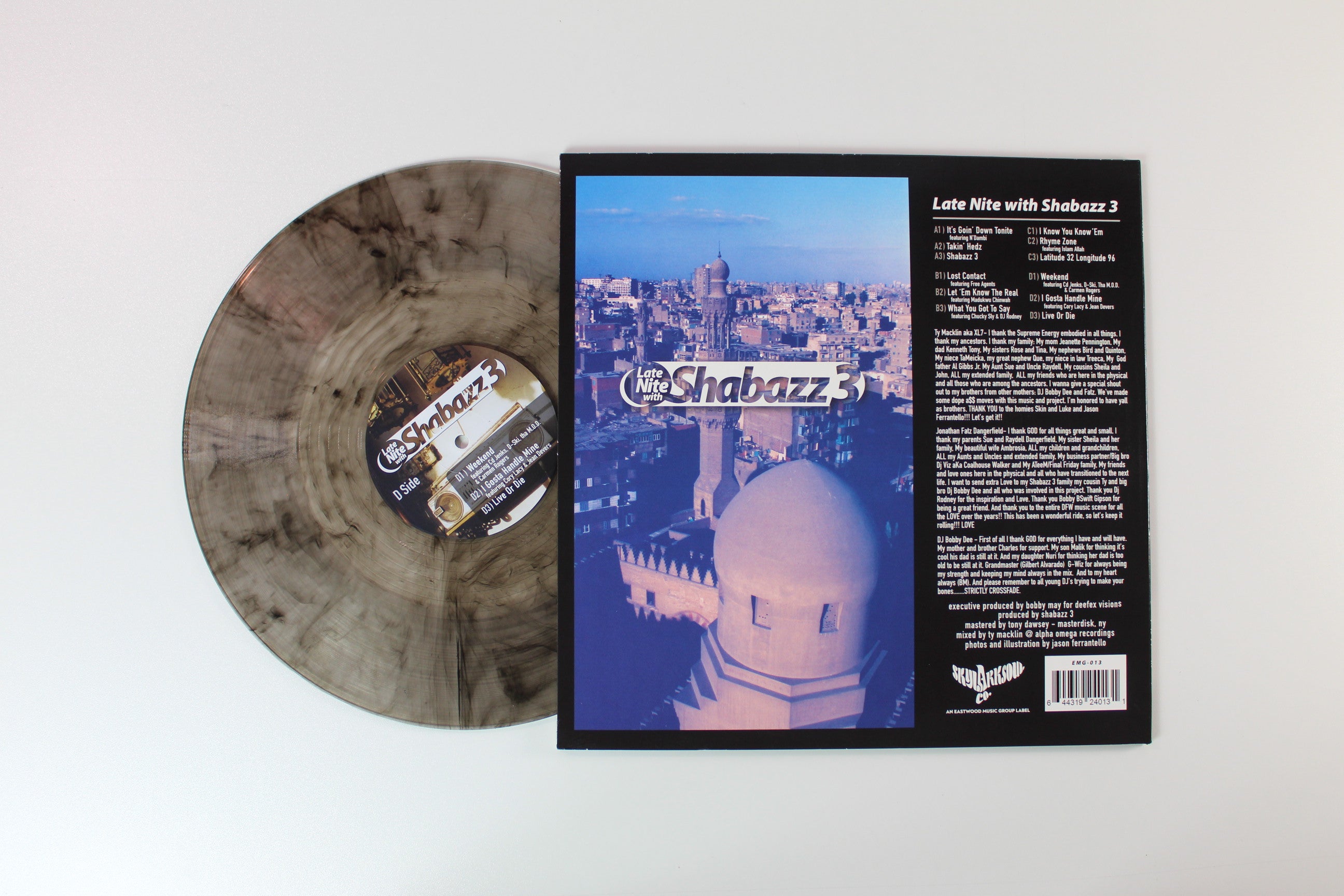 Shabazz 3 - Late Nite With Shabazz 3 on Skylark Soul Co. - Smoke Transparent Colored Vinyl