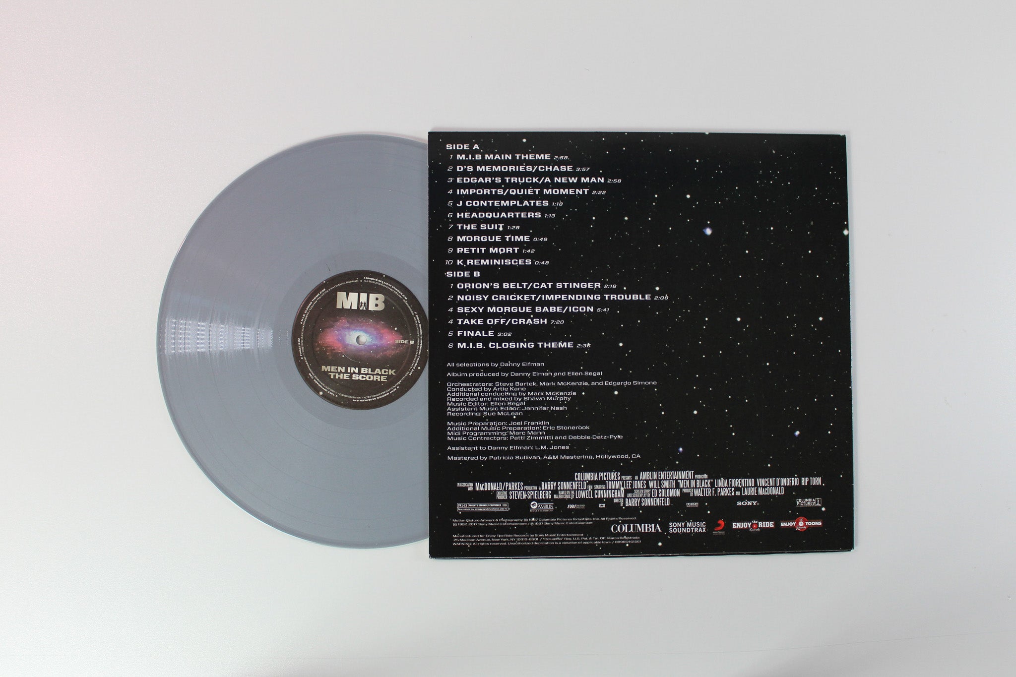 Danny Elfman - Men In Black - The Score on Enjoy The Ride Records - Silver Vinyl