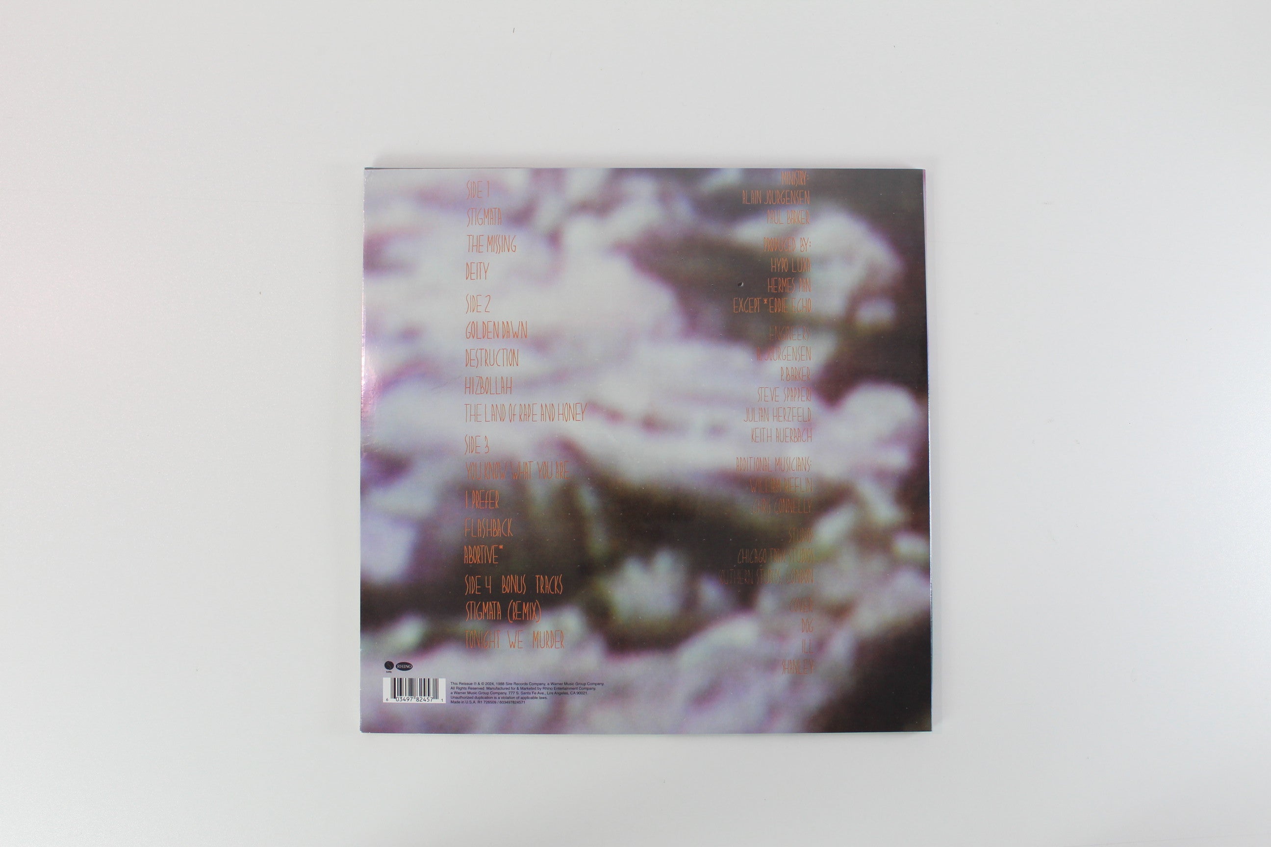 Ministry - The Land Of Rape And Honey on Sire Ltd Reissue Sealed