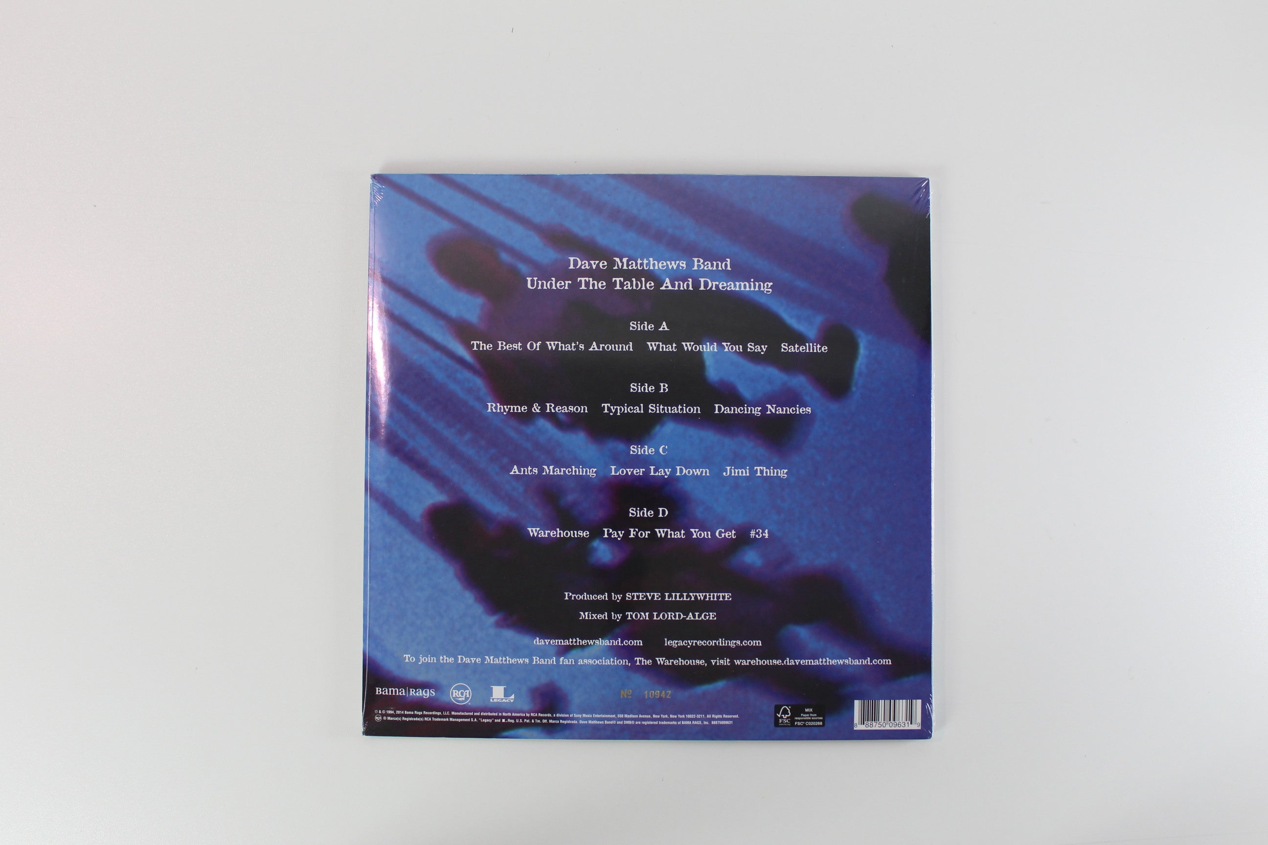 Dave Matthews Band - Under The Table And Dreaming on Bama Rags Ltd Numbered Reissue Sealed