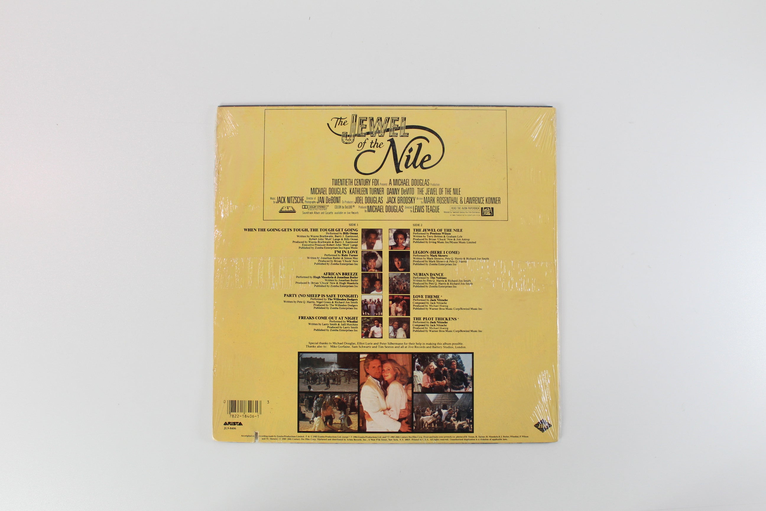 Various - The Jewel Of The Nile: Music From The Motion Picture Soundtrack on Jive Arista Sealed