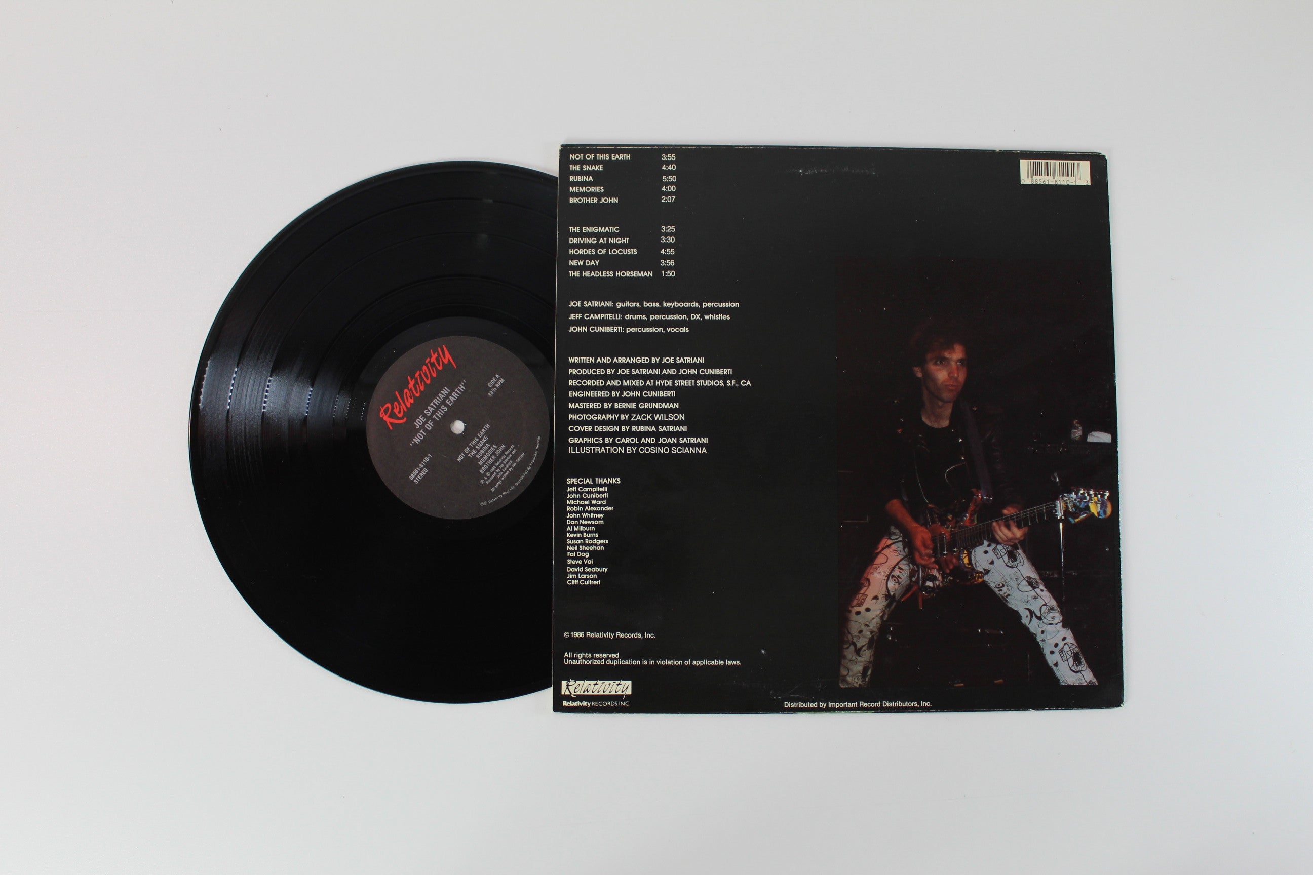 Joe Satriani - Not Of This Earth on Relativity
