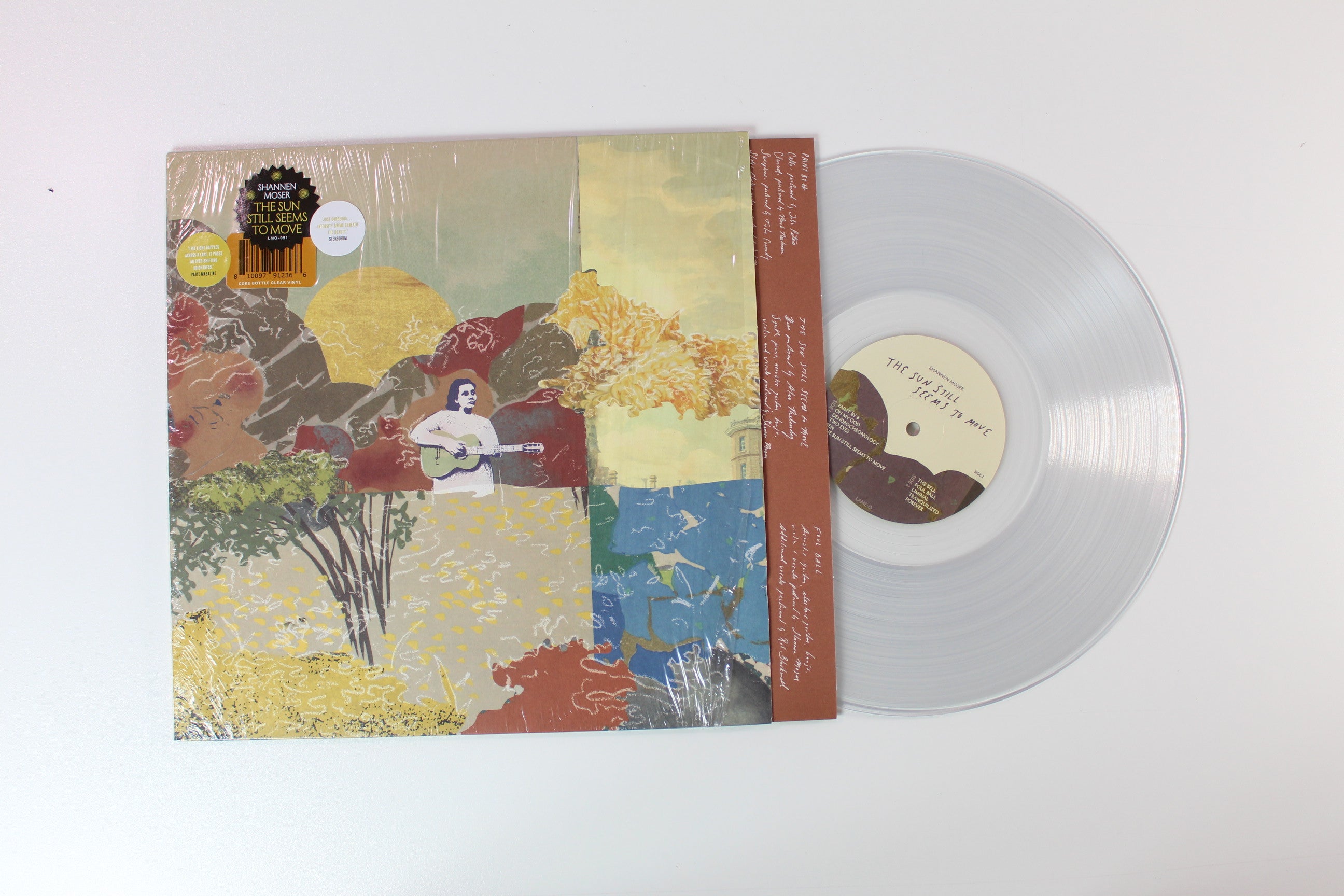 Shannen Moser - The Sun Still Seems To Move on Lame-O Records - Clear Vinyl