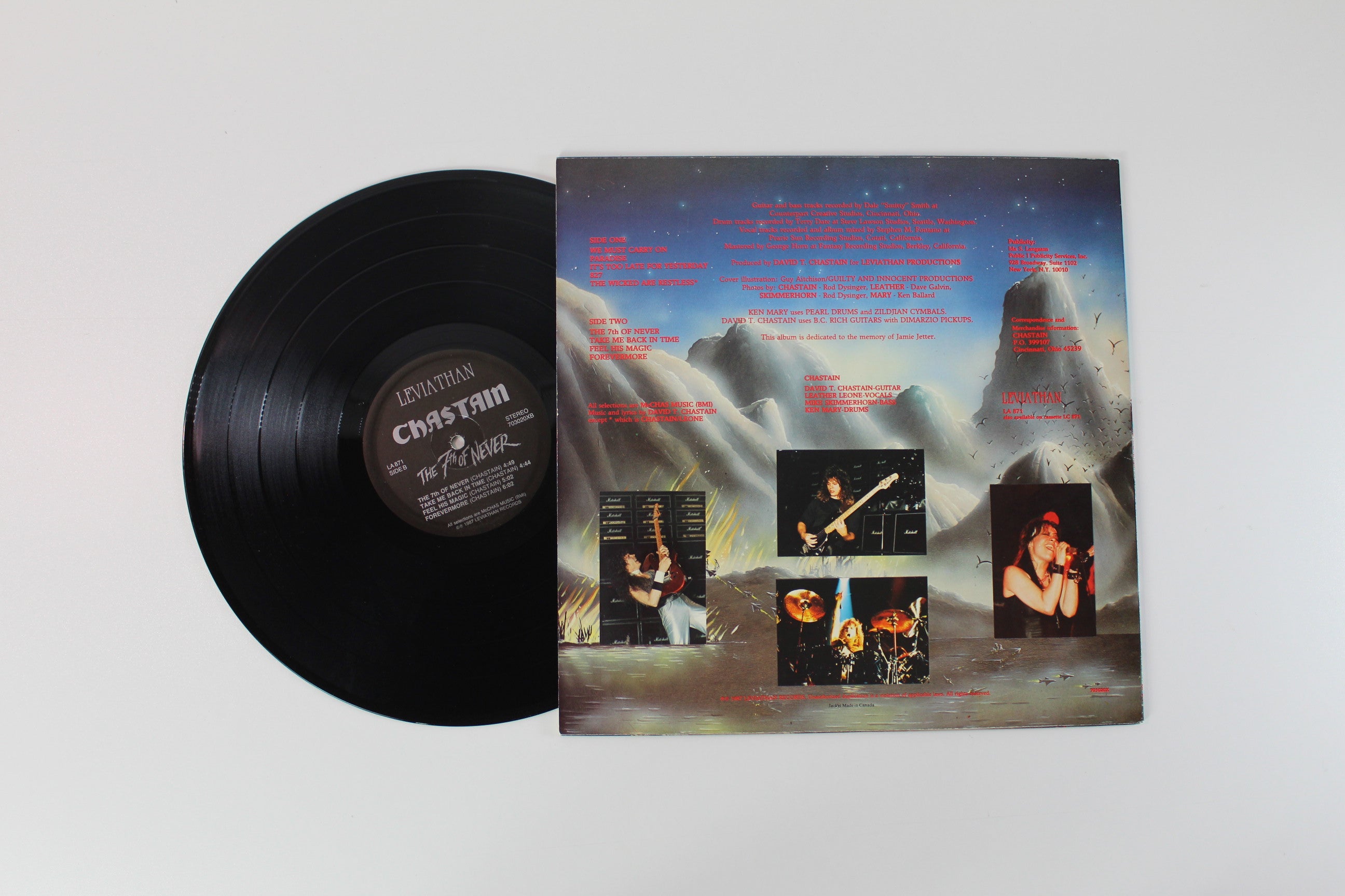 Chastain - The 7th Of Never on Leviathan Records